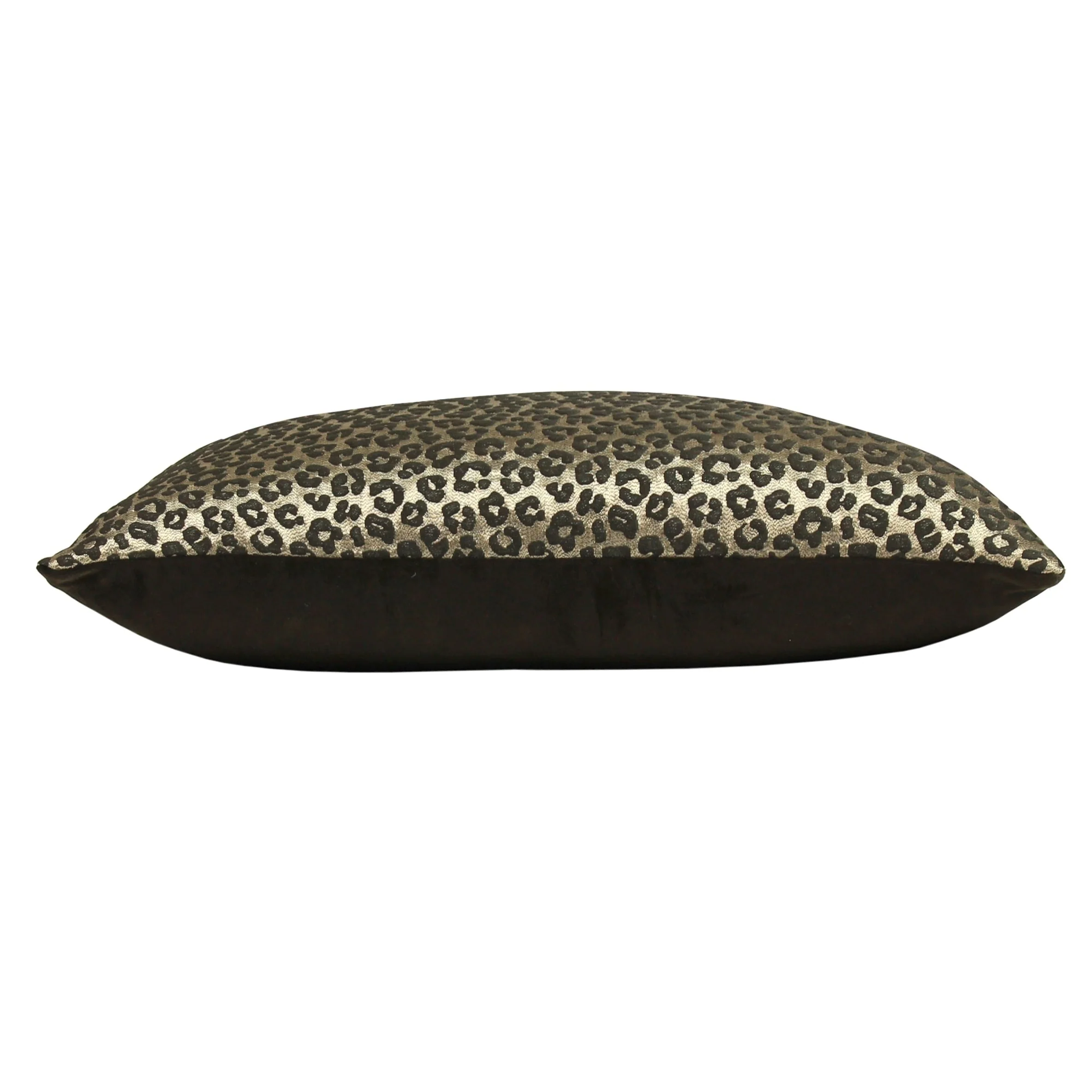 Leopard Jacquard Cushion | Bronze | 50x50cm - Image 3