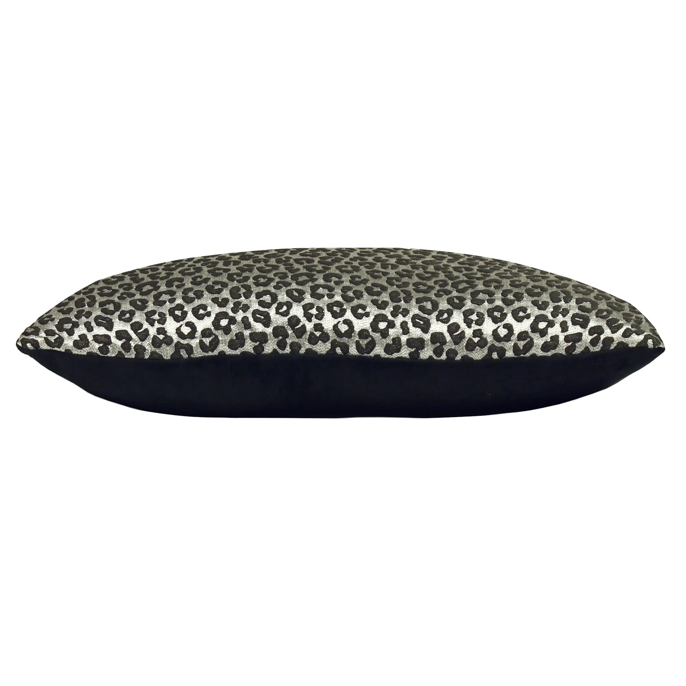 Leopard Jacquard Cushion | Ebony | 50x50cm - Image 3