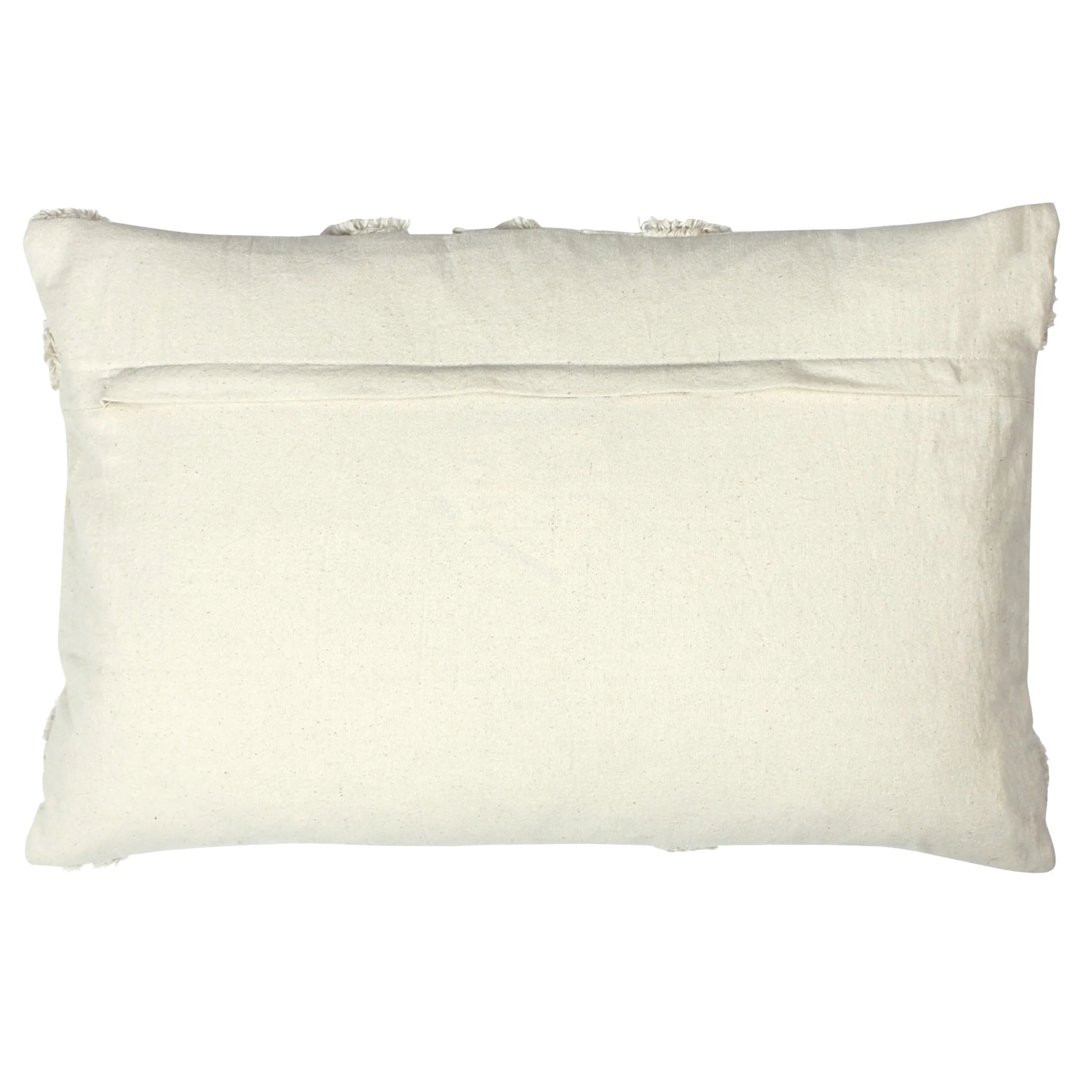 Tufted Geometric Cushion | Ecru | 30x50cm - Image 2