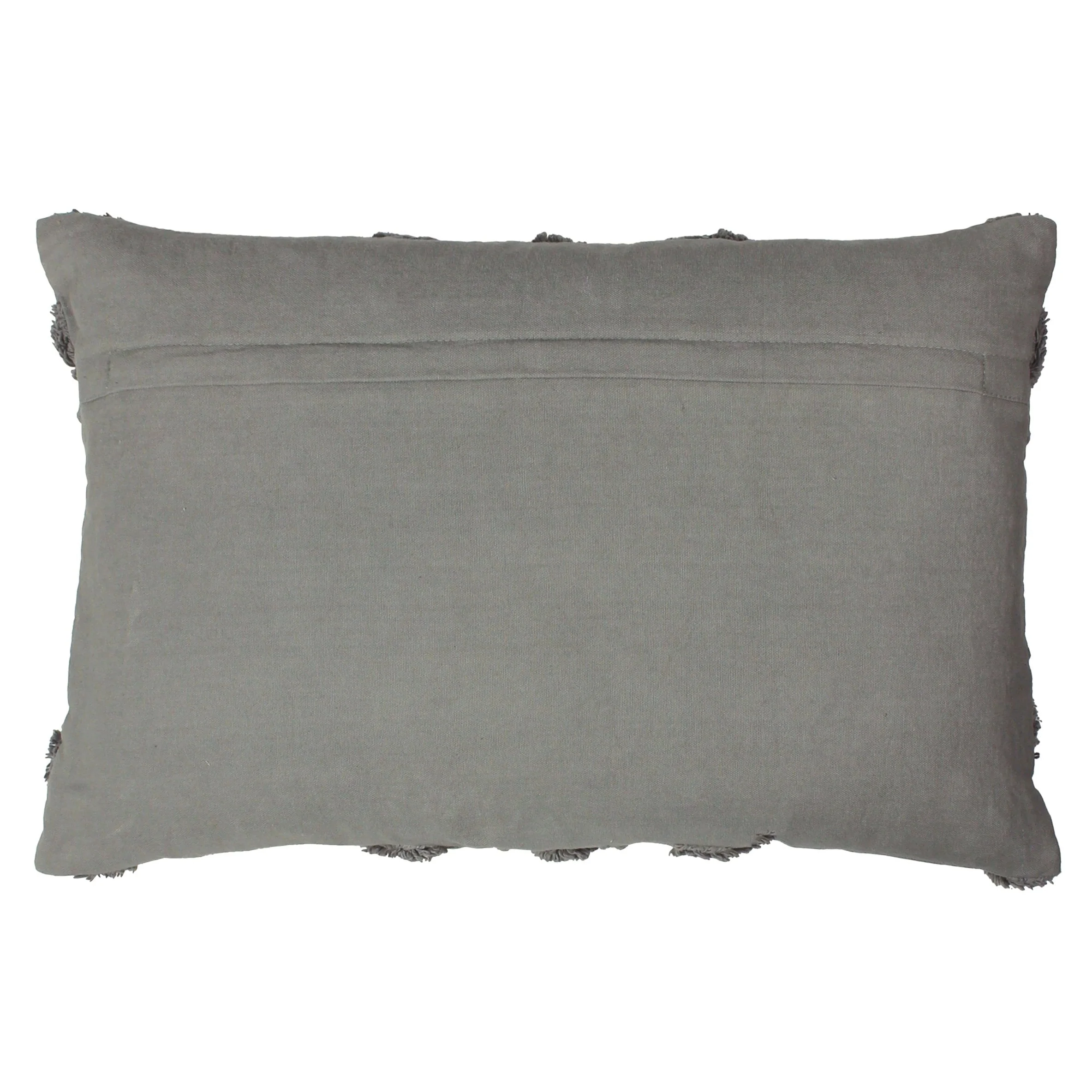 Tufted Geometric Cushion | Grey | 30x50cm - Image 2