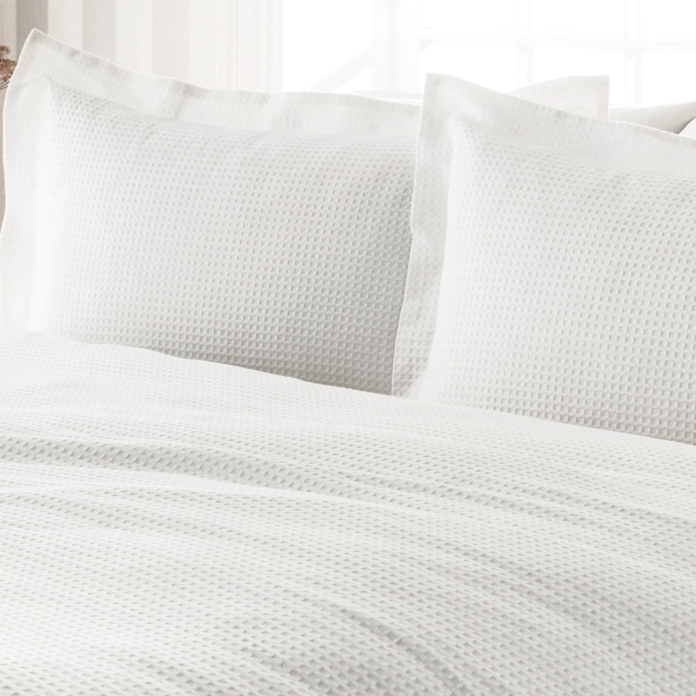 Waffle Duvet Cover Set | White - Image 3