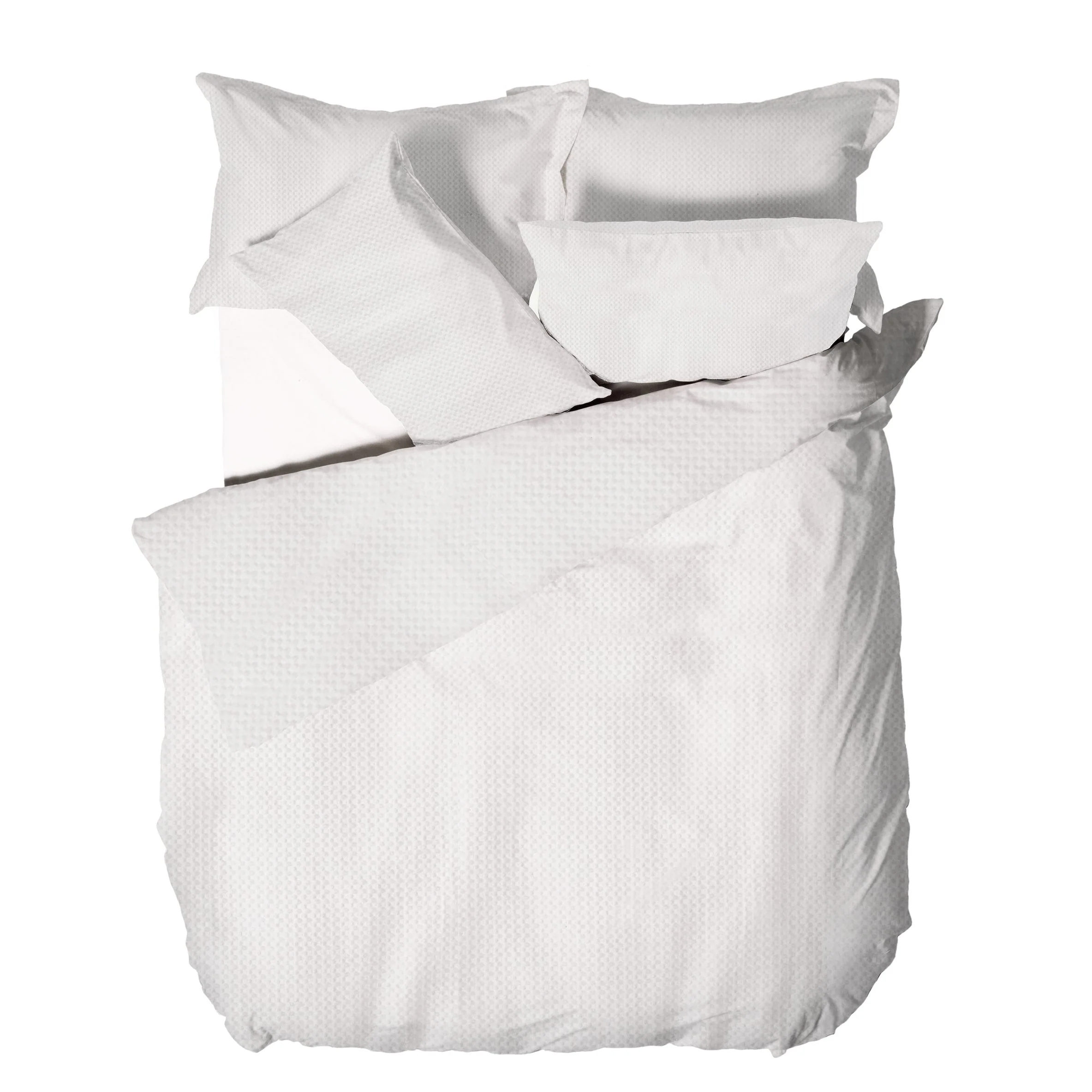 Waffle Duvet Cover Set | White - Image 4