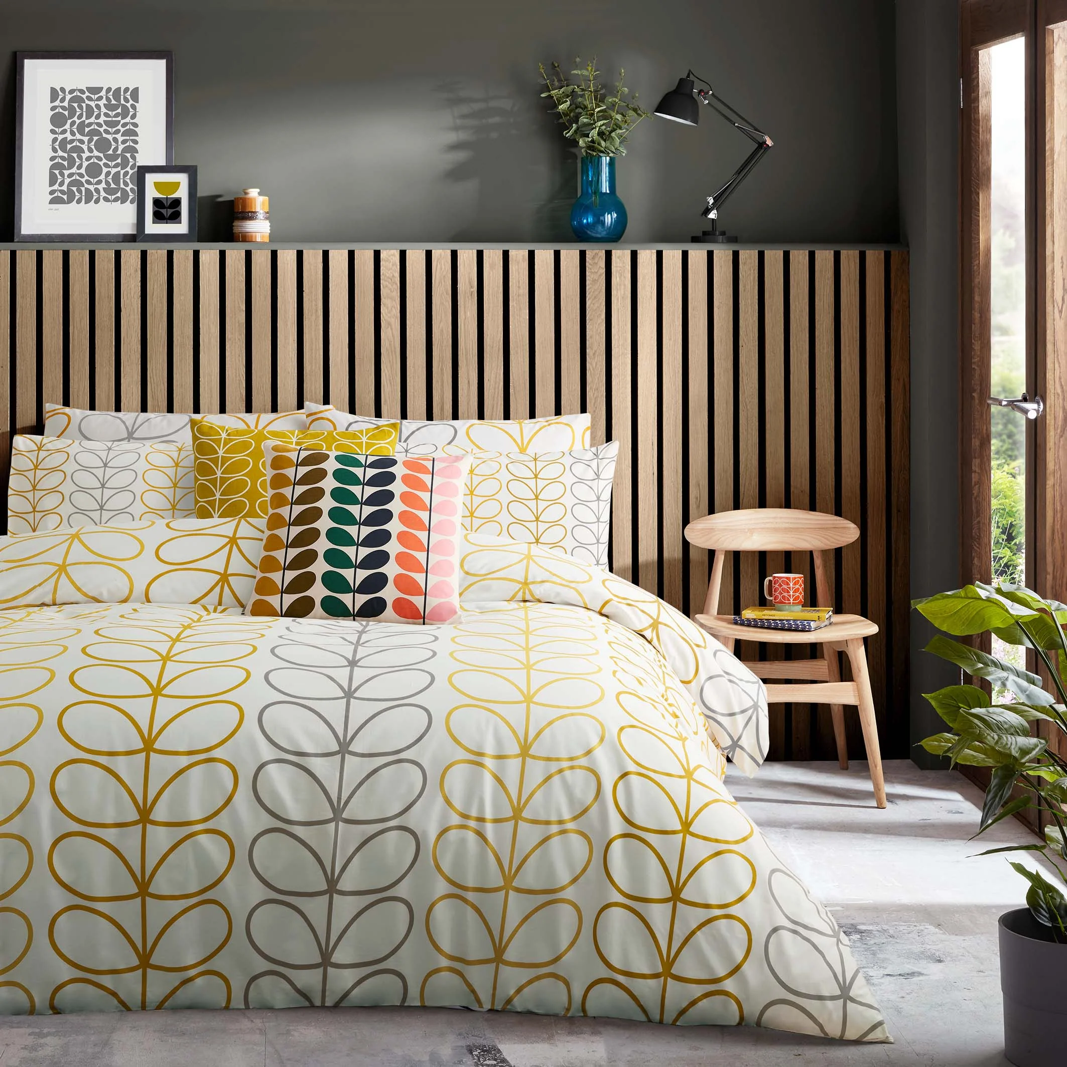 Trio Stem Duvet | Ochre - Image 2