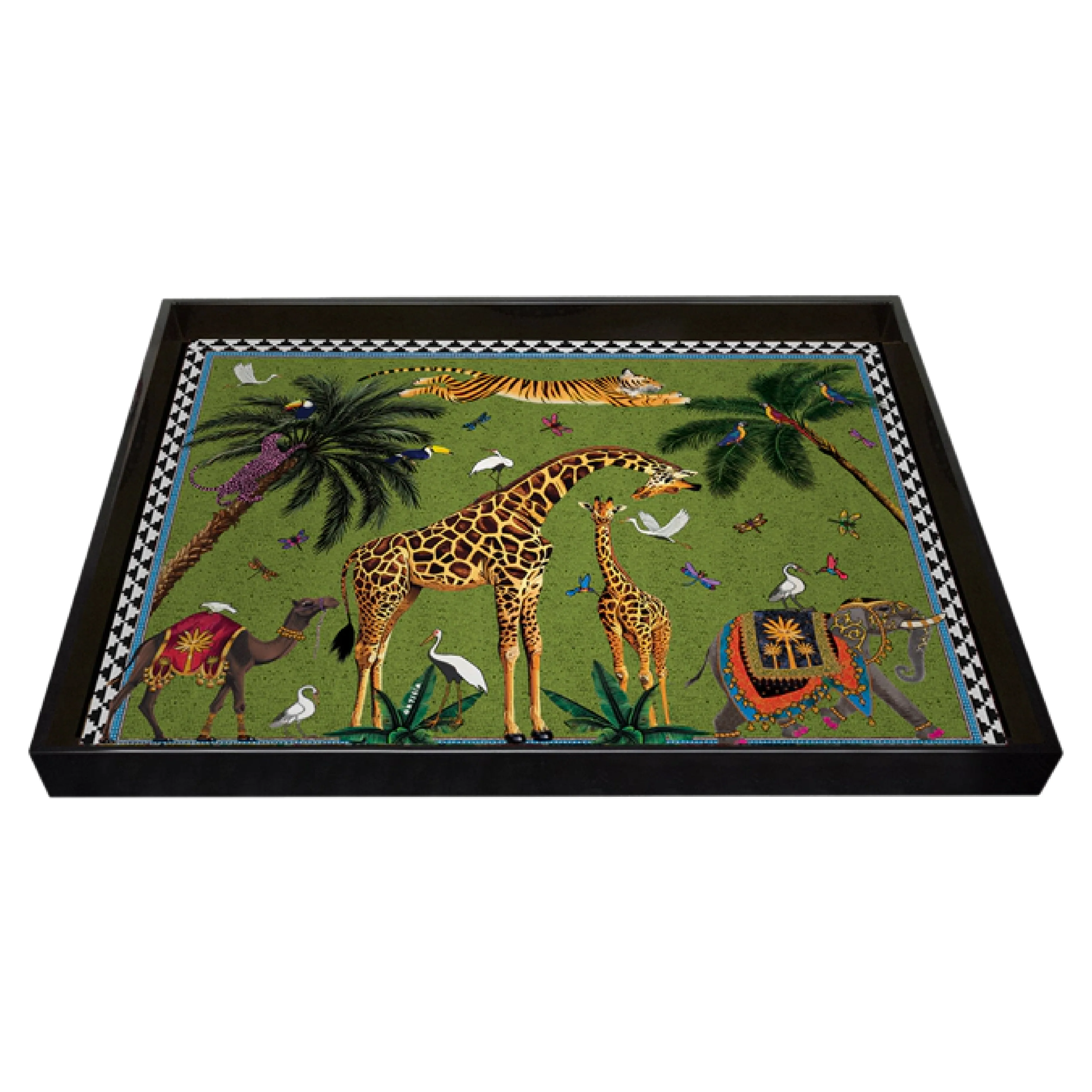 Flying Tiger Serving Tray | Green | 18x14cm - Image 2