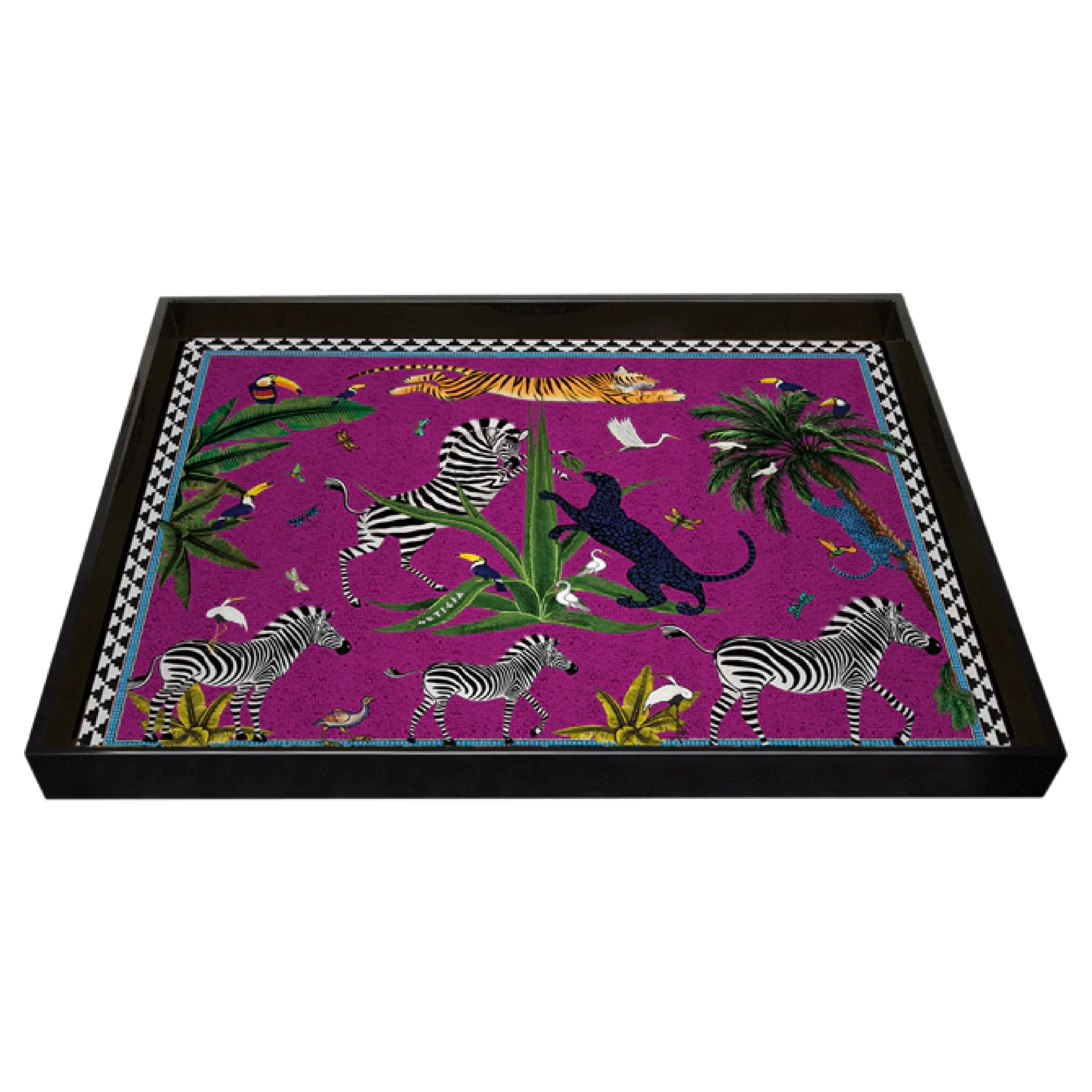 Flying Tiger Serving Tray | Pink Cardinale | 18x14cm - Image 2