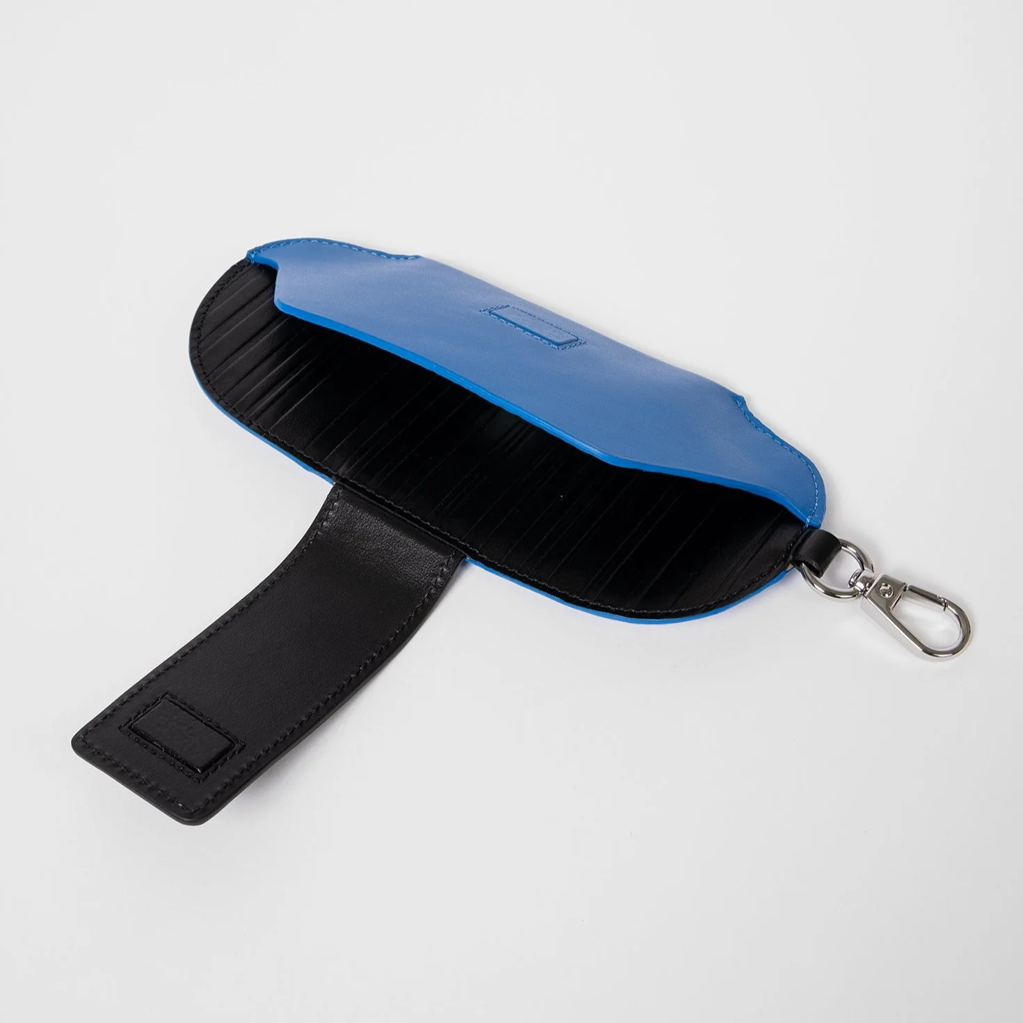 Men's Leather Glasses Case | Blue - Image 4