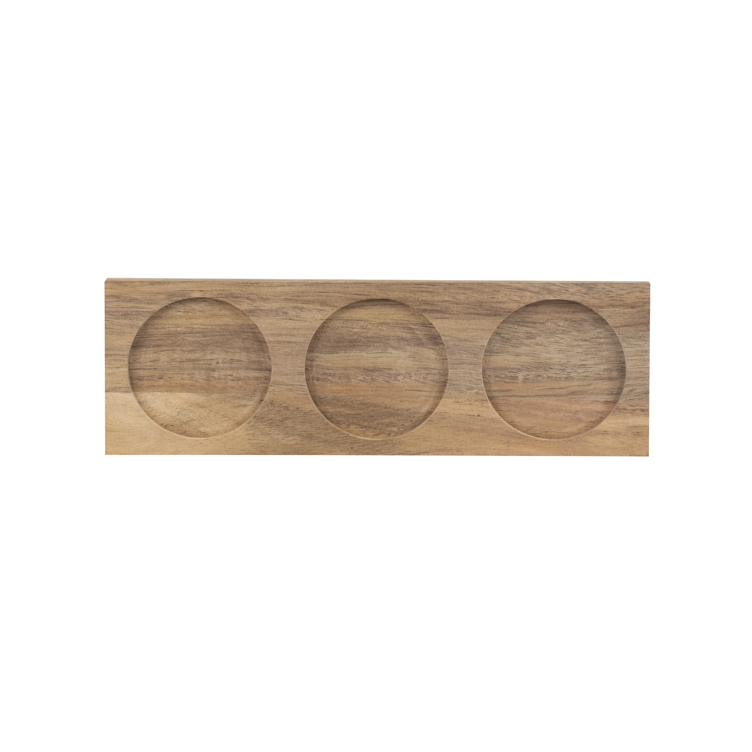 Heart Embossed Dip Bowls with Wooden Base | Bon Appetit Collection | Set of 3 - Image 4