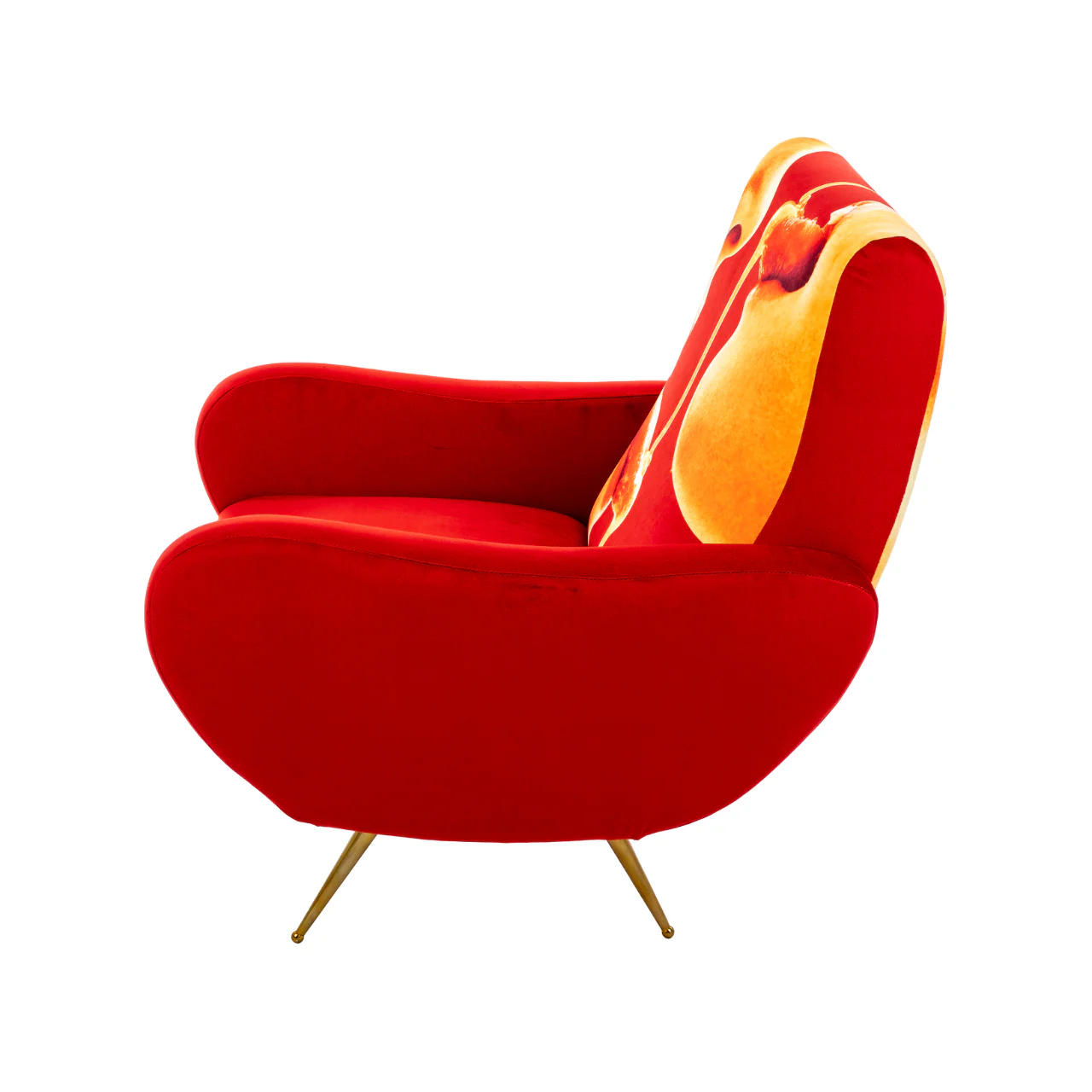 Honey Padded Armchair | Seletti Wears Toiletpaper | Red - Image 4