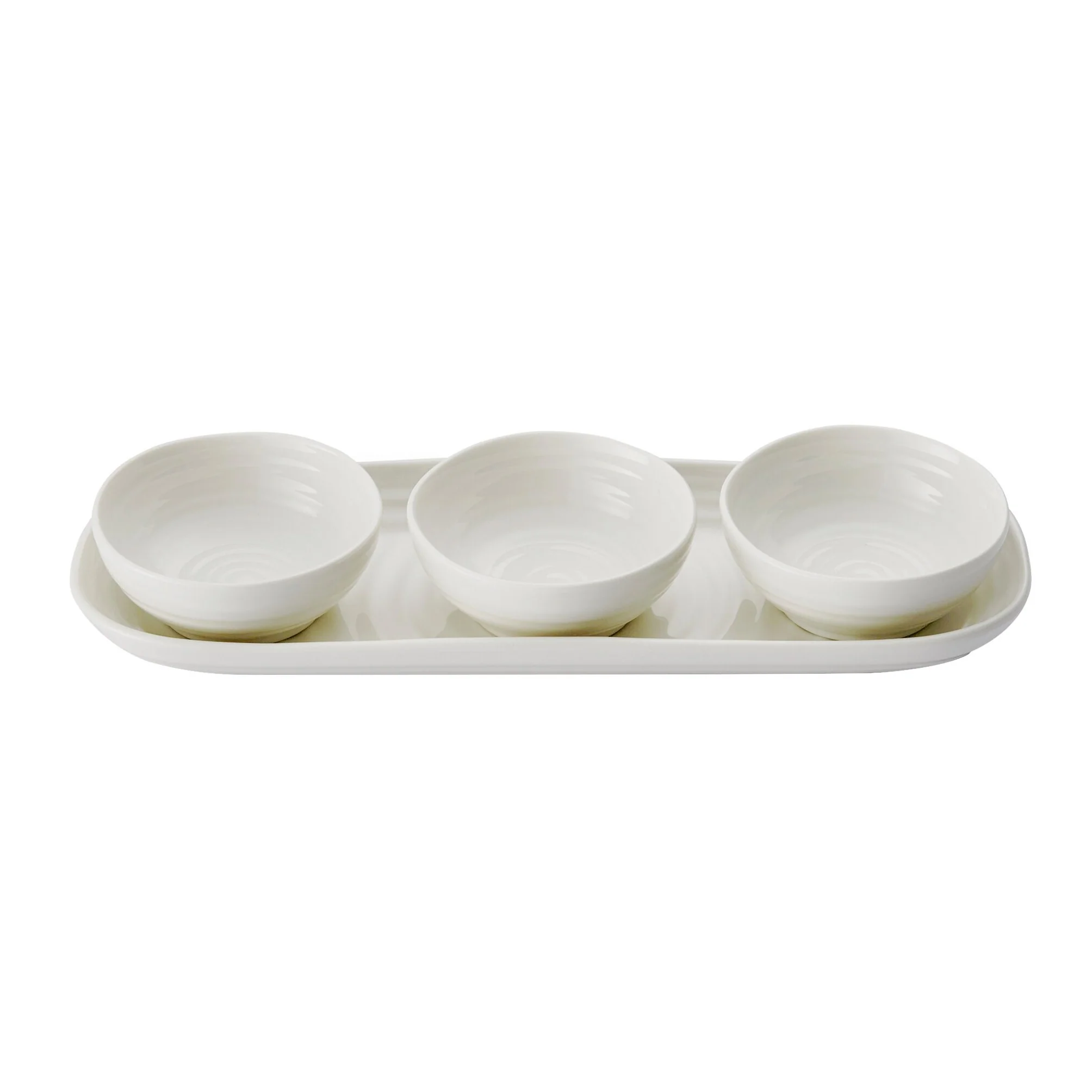 White Collection | Bowls & Tray Set | 3-Piece - Image 3