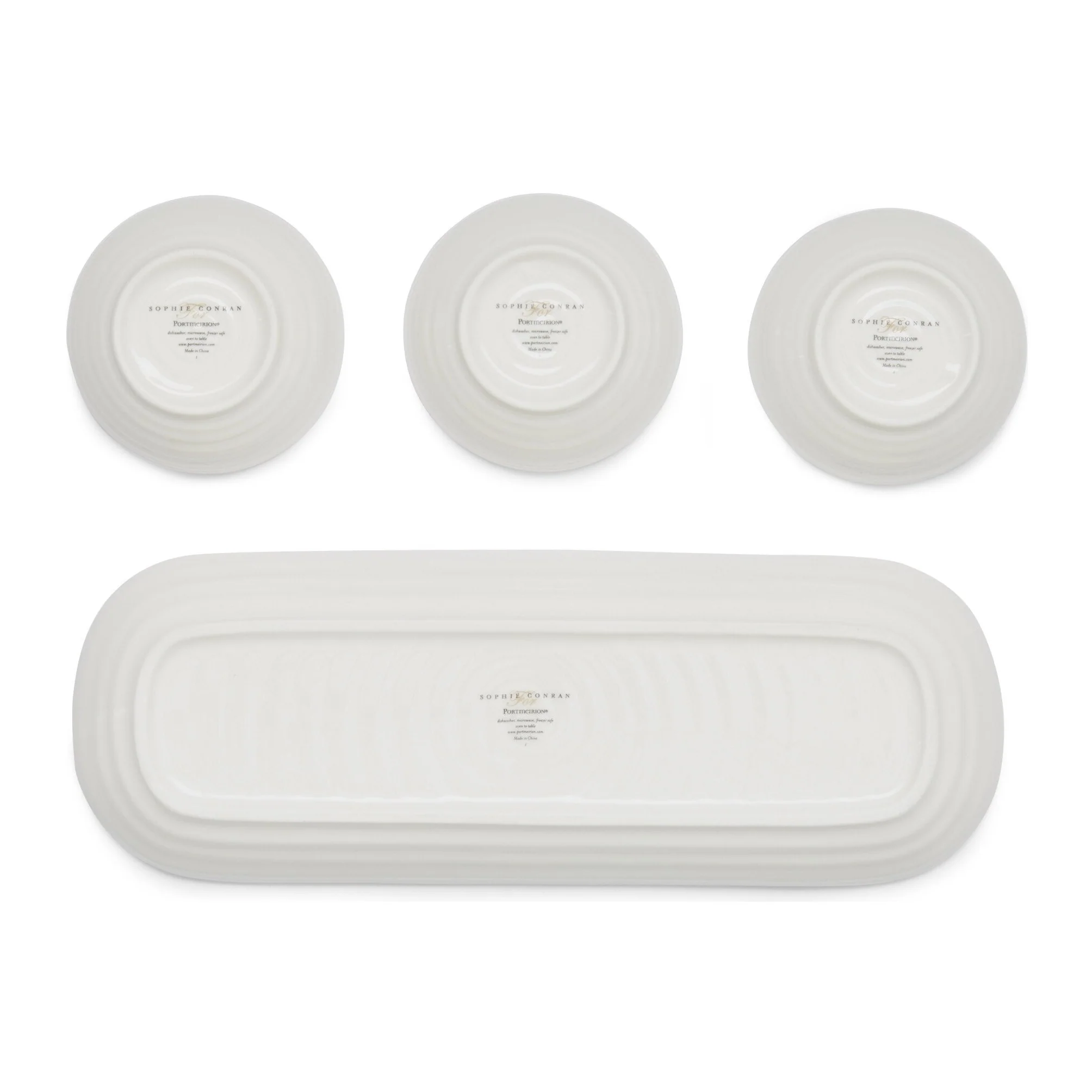 White Collection | Bowls & Tray Set | 3-Piece - Image 5