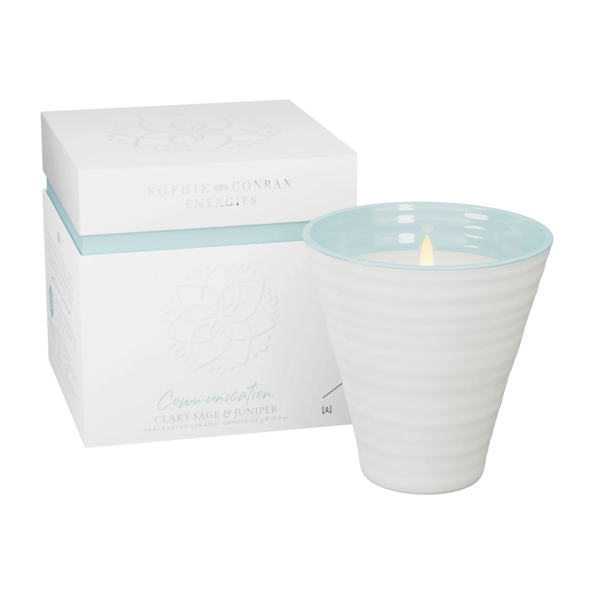 Clary Sage & Juniper Scented Candle | Communication | Energies Collection - Image 4