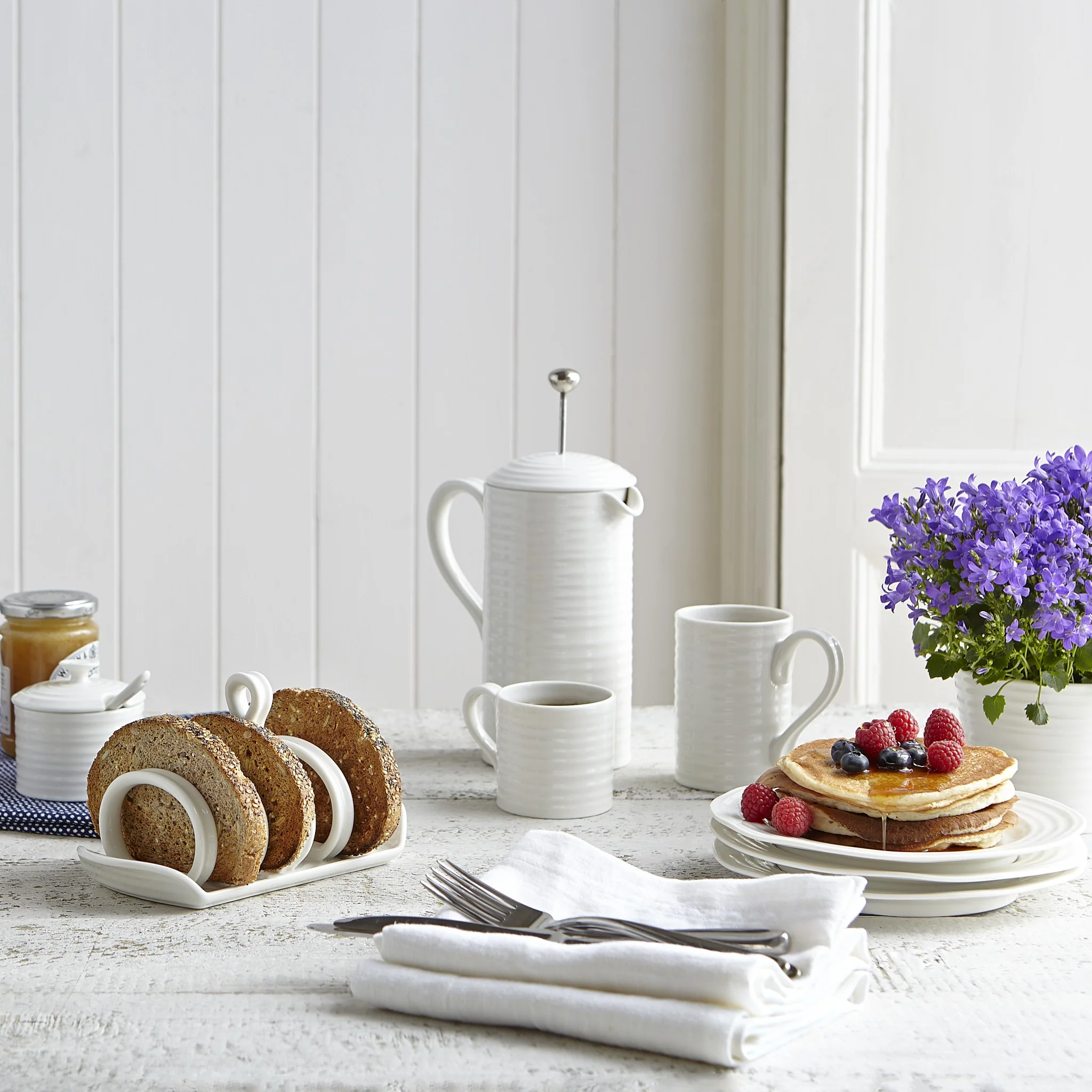 White Collection | Covered Butter Dish - Image 2