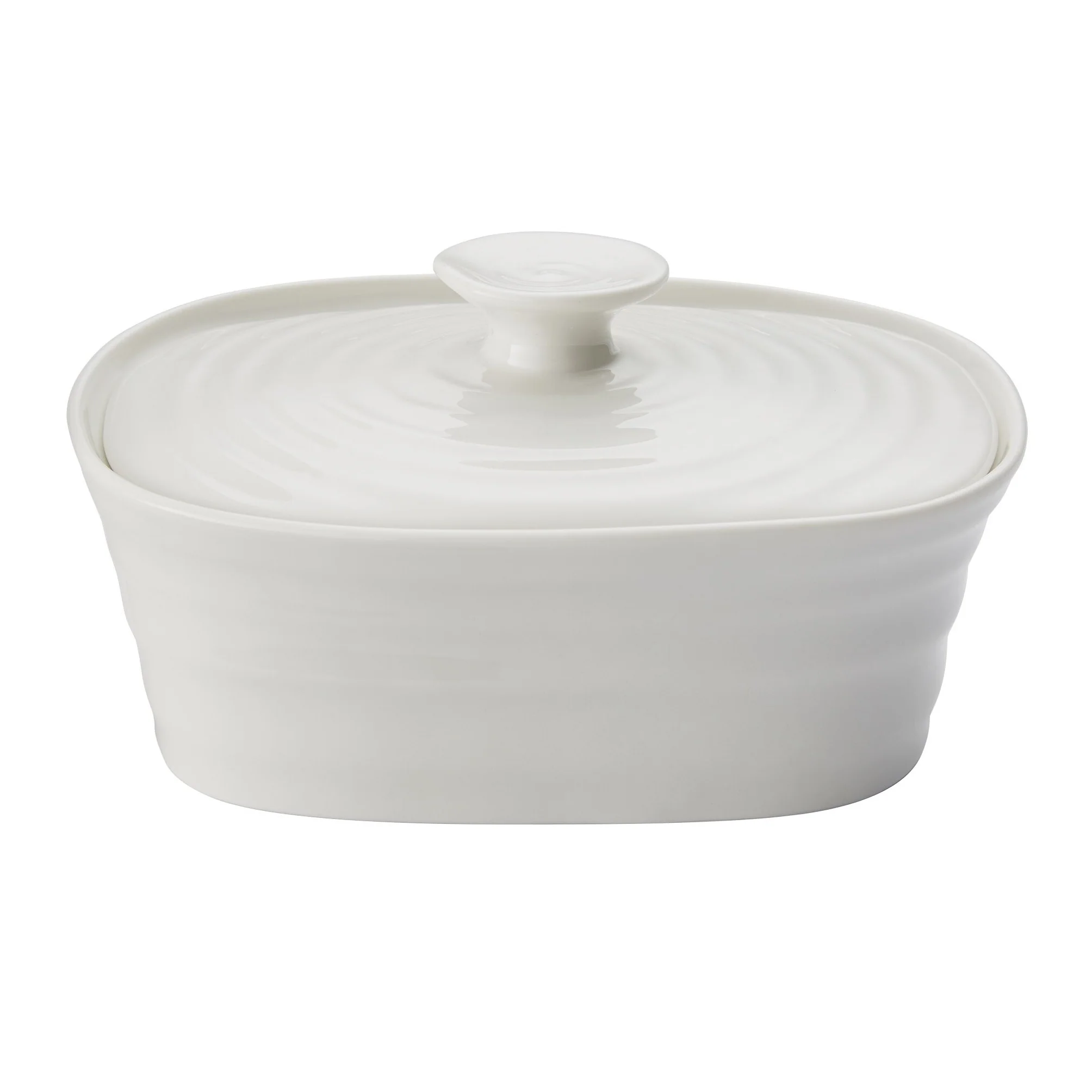 White Collection | Covered Butter Dish - Image 3