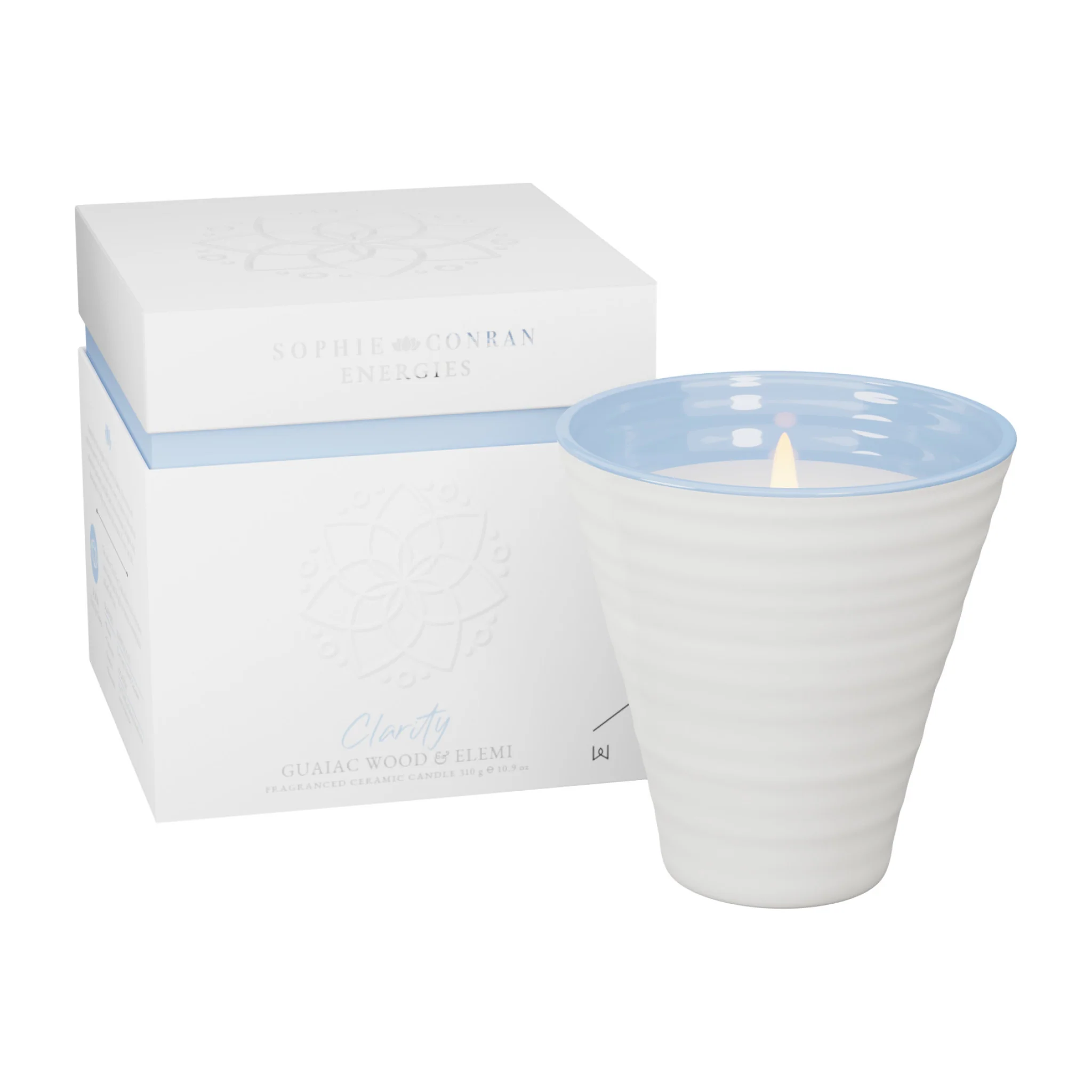 Guaiac Wood & Elmi Scented Candle | Clarity | Energies Collection - Image 4