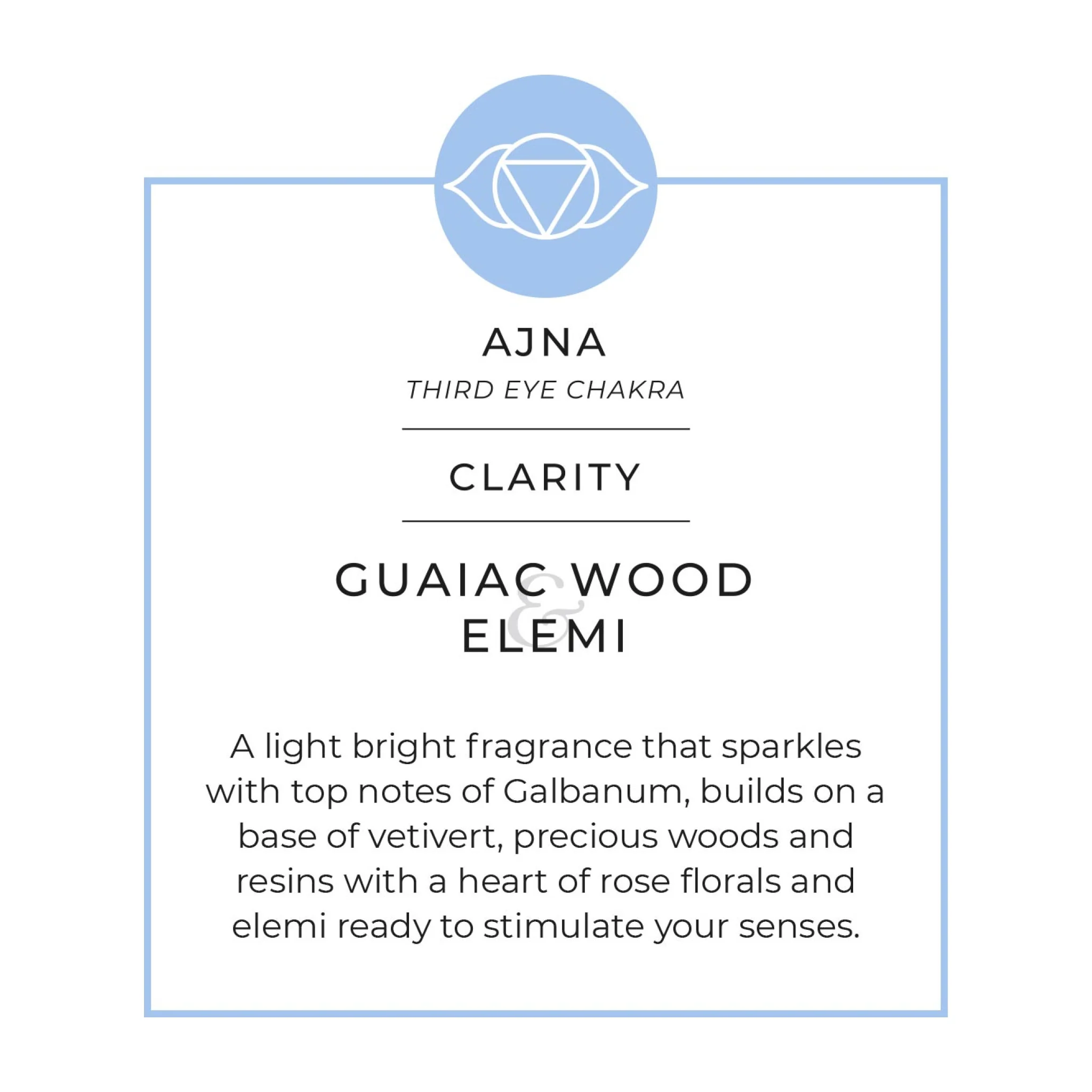Guaiac Wood & Elmi Scented Candle | Clarity | Energies Collection - Image 5