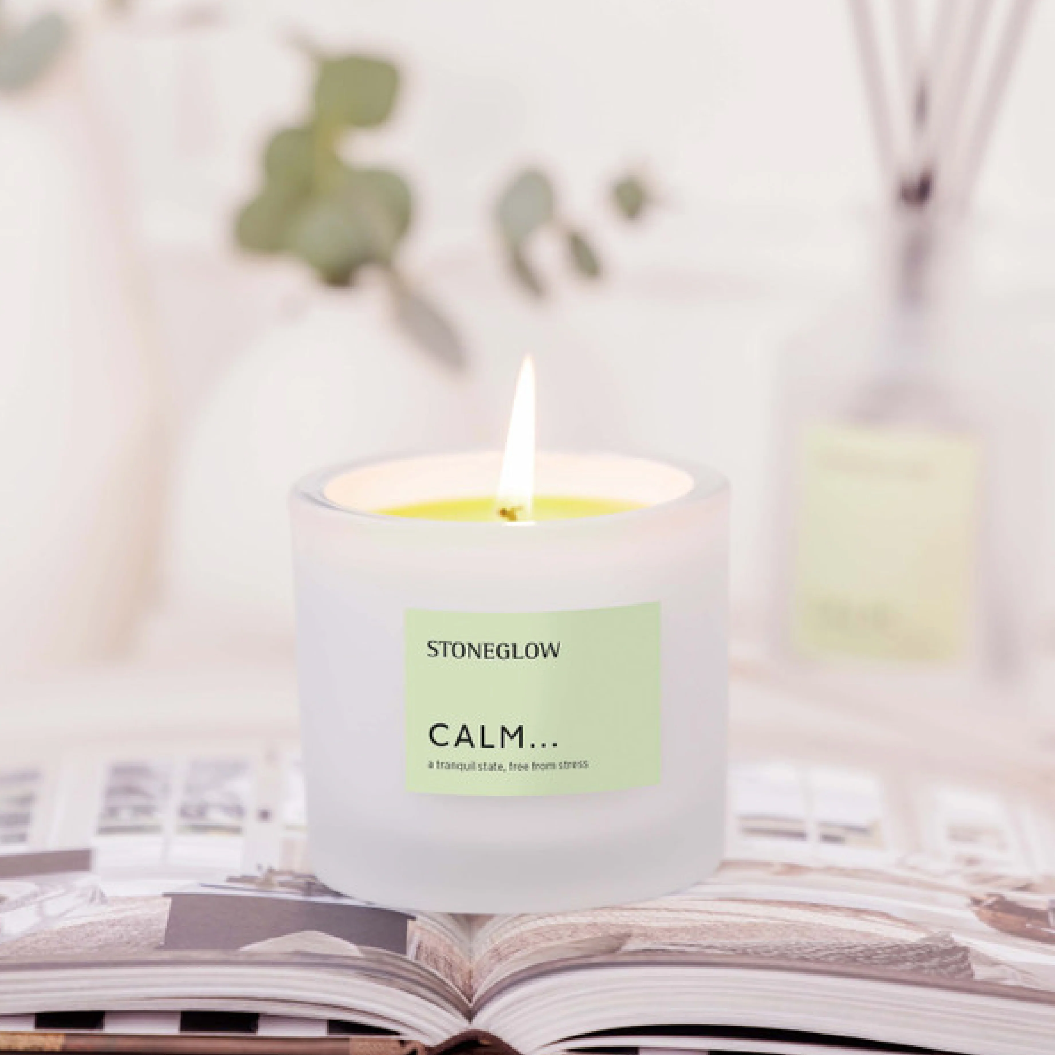 Affirmations Calm Scented Tumbler Candle | Bergamot & Patchouli - Image 2