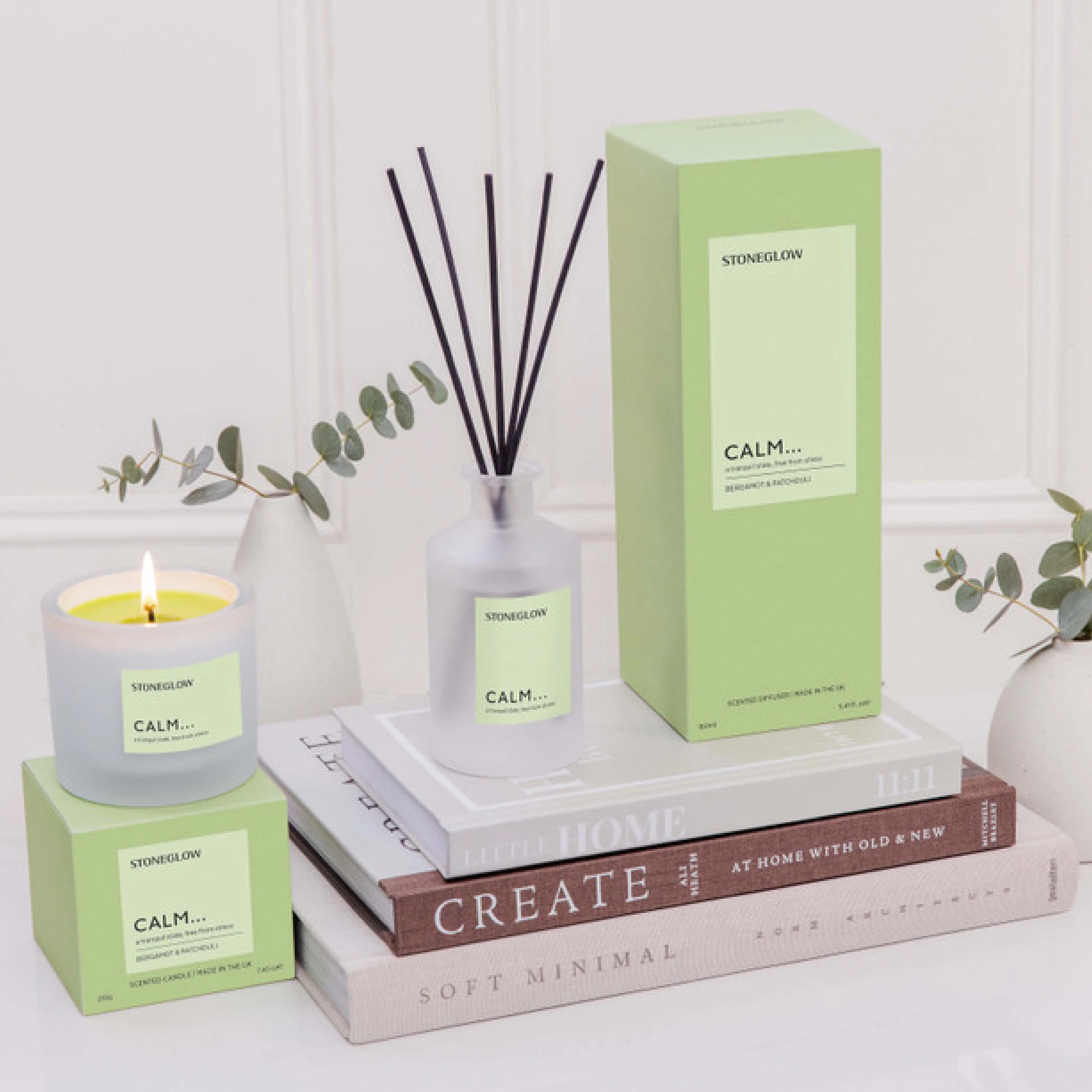 Affirmations Calm Scented Tumbler Candle | Bergamot & Patchouli - Image 4