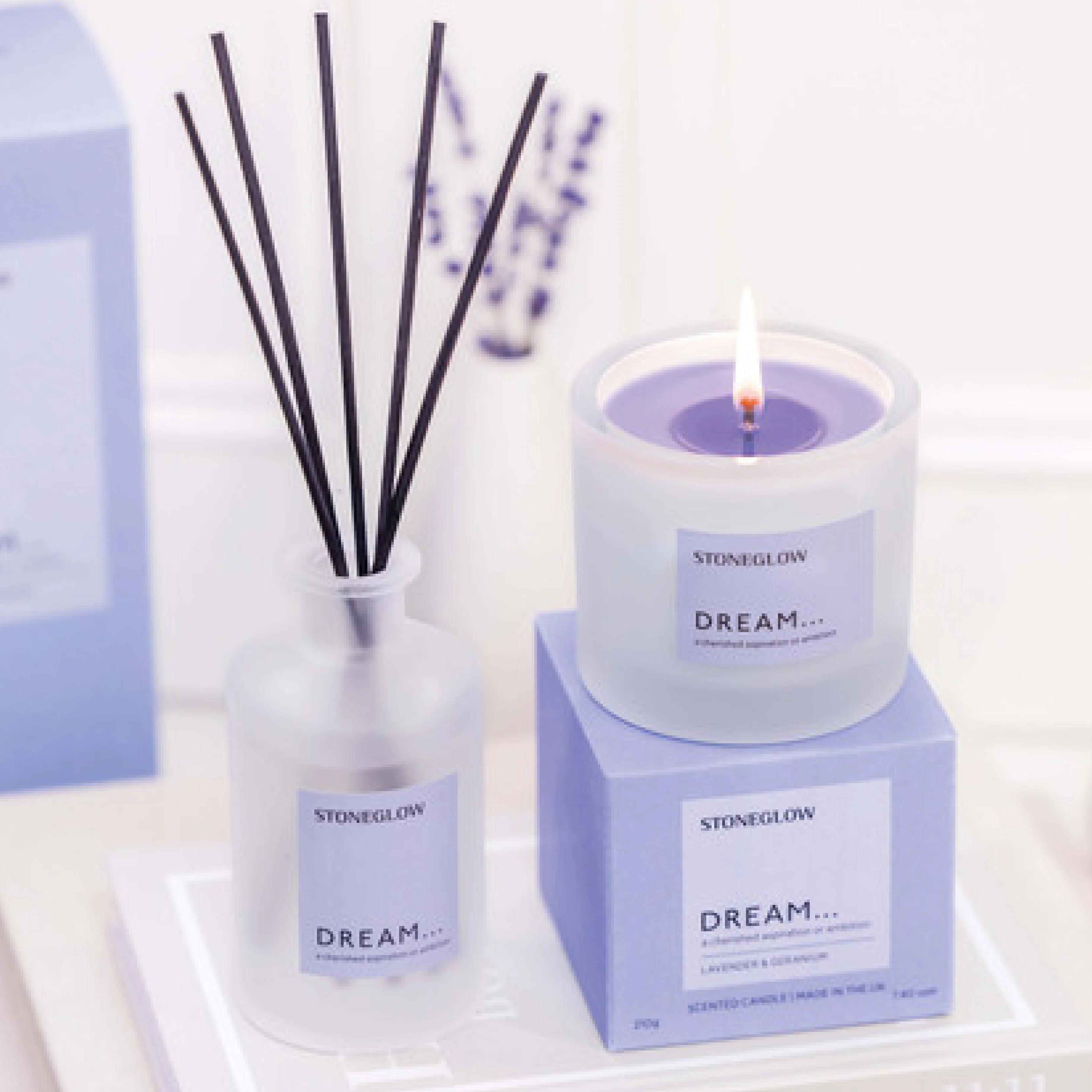Affirmations Dream Reed Diffuser | Lavender & Geranium | 160ml - Image 4