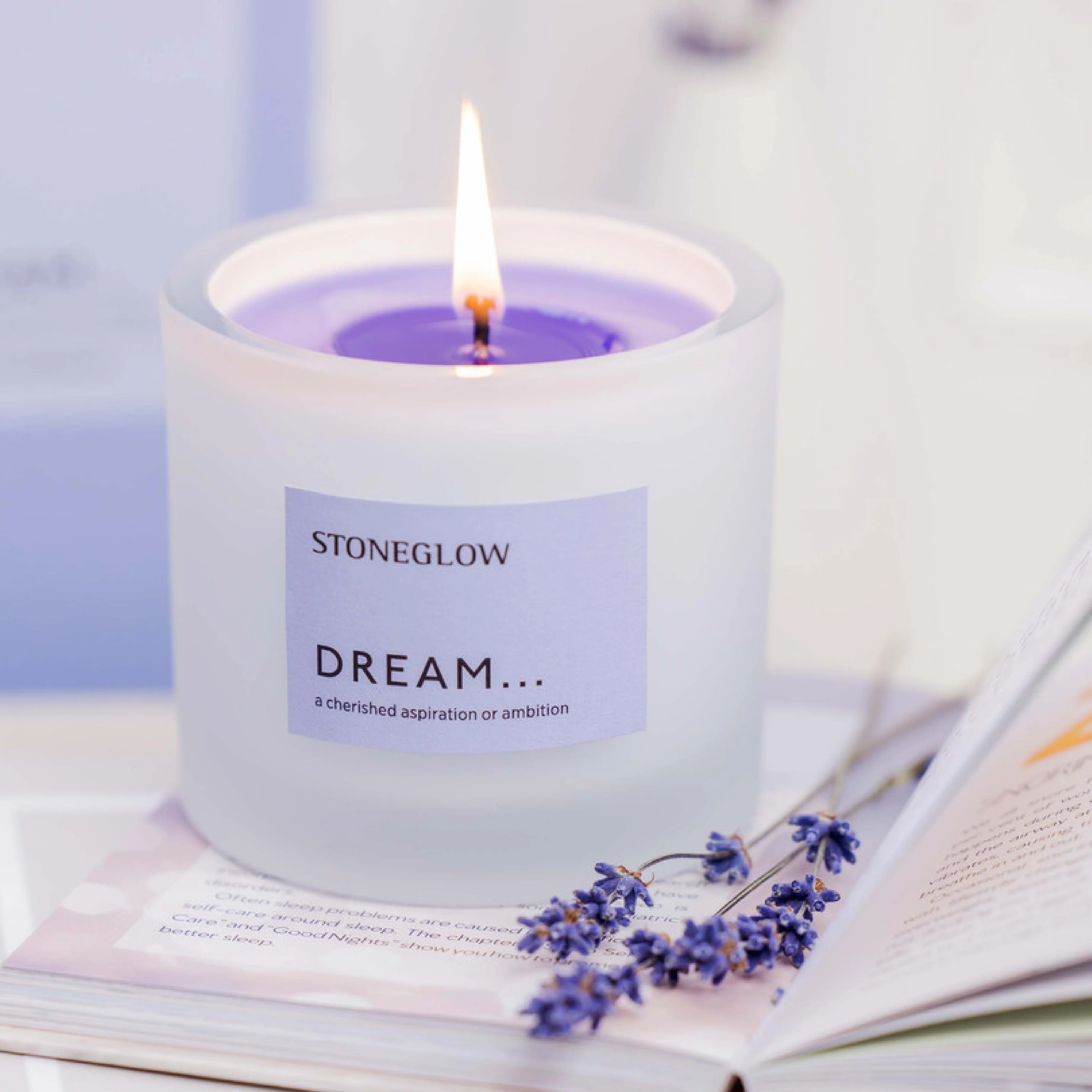 Affirmations Dream Scented Tumbler Candle | Lavender & Geranium - Image 2