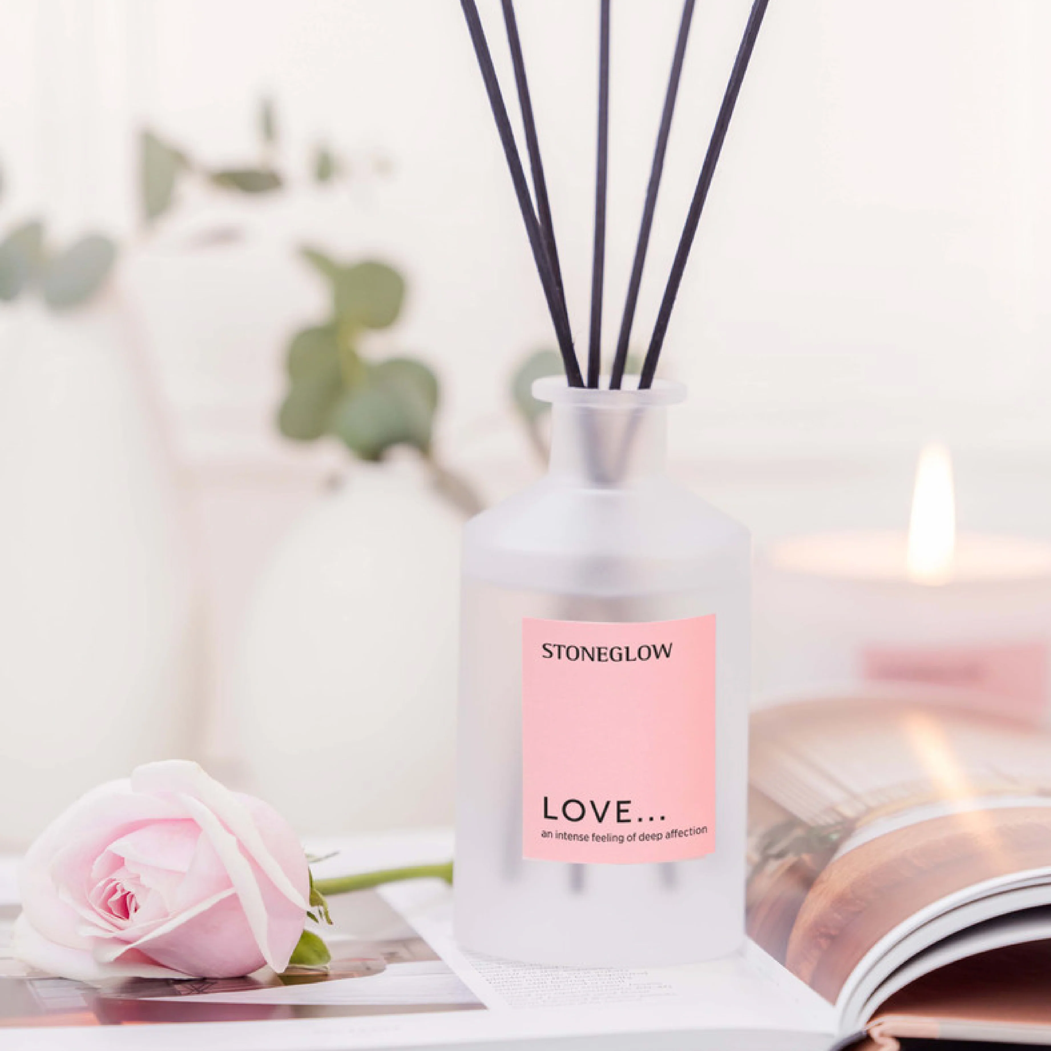 Affirmations Love Reed Diffuser | Gardenia & Sweet Pear | 160ml - Image 2