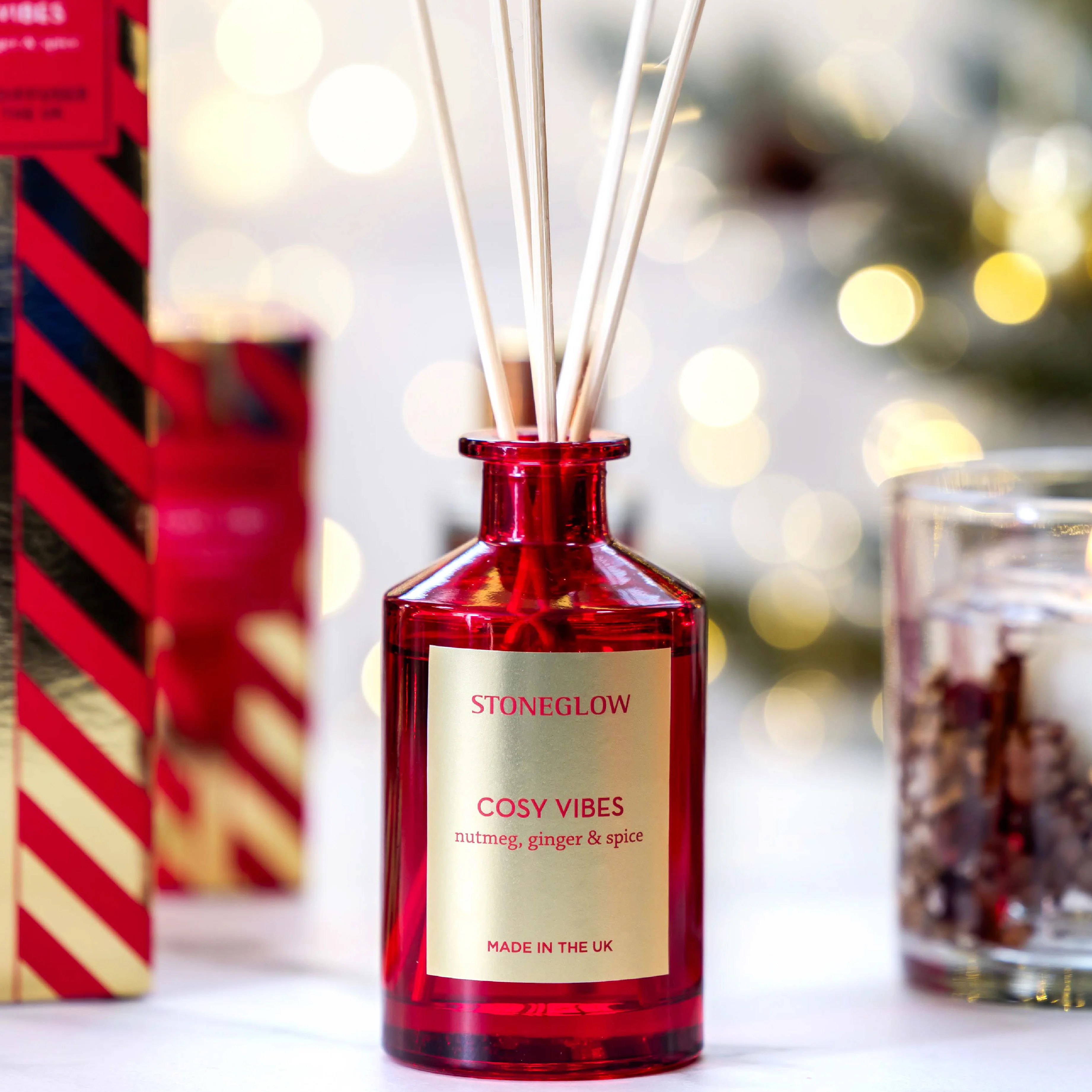 Cosy Vibes Reed Diffuser | Nutmeg, Ginger & Spice | 100ml - Image 2