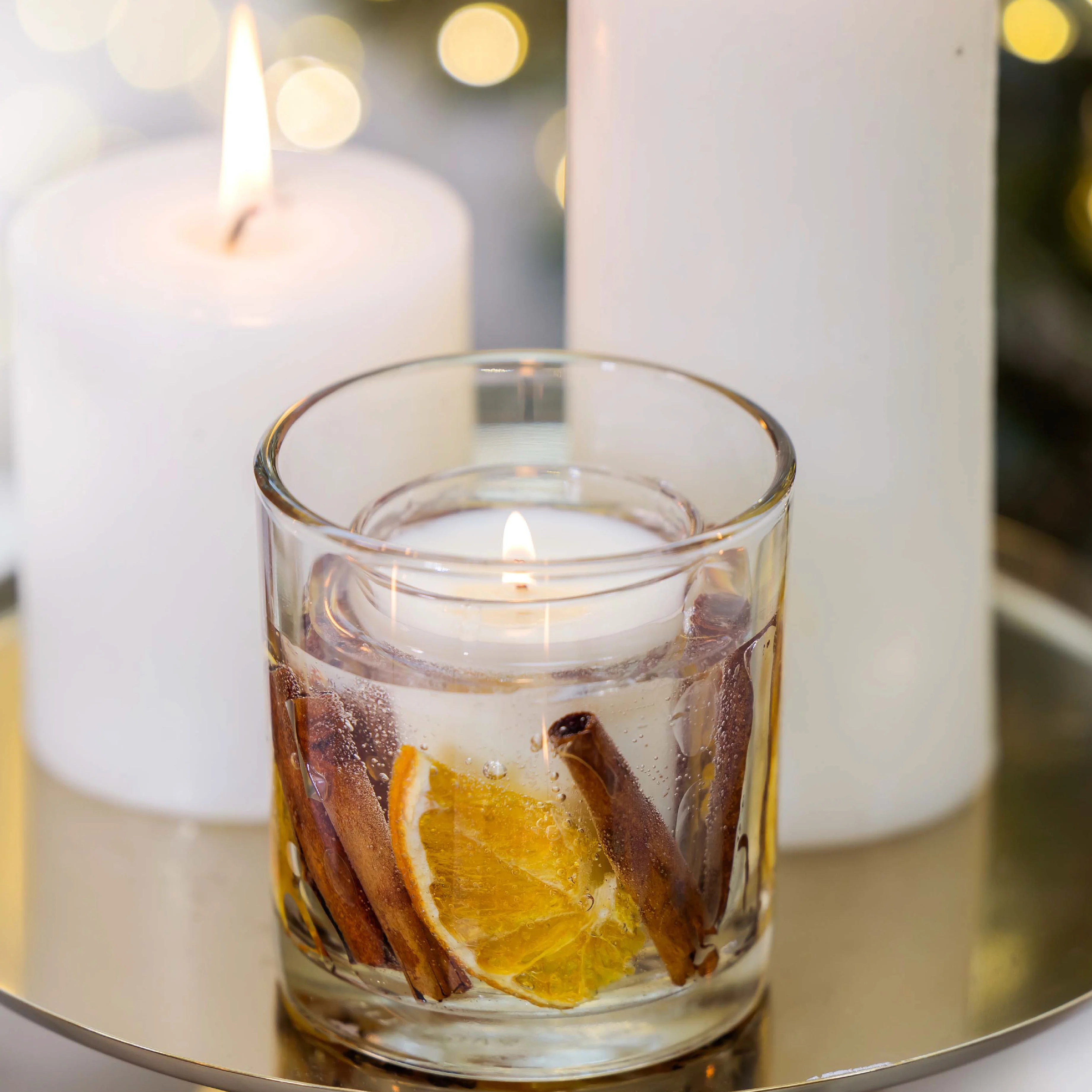 Festive Wishes Scented Tumbler Candle | Orange, Cinnamon & Clove - Image 2