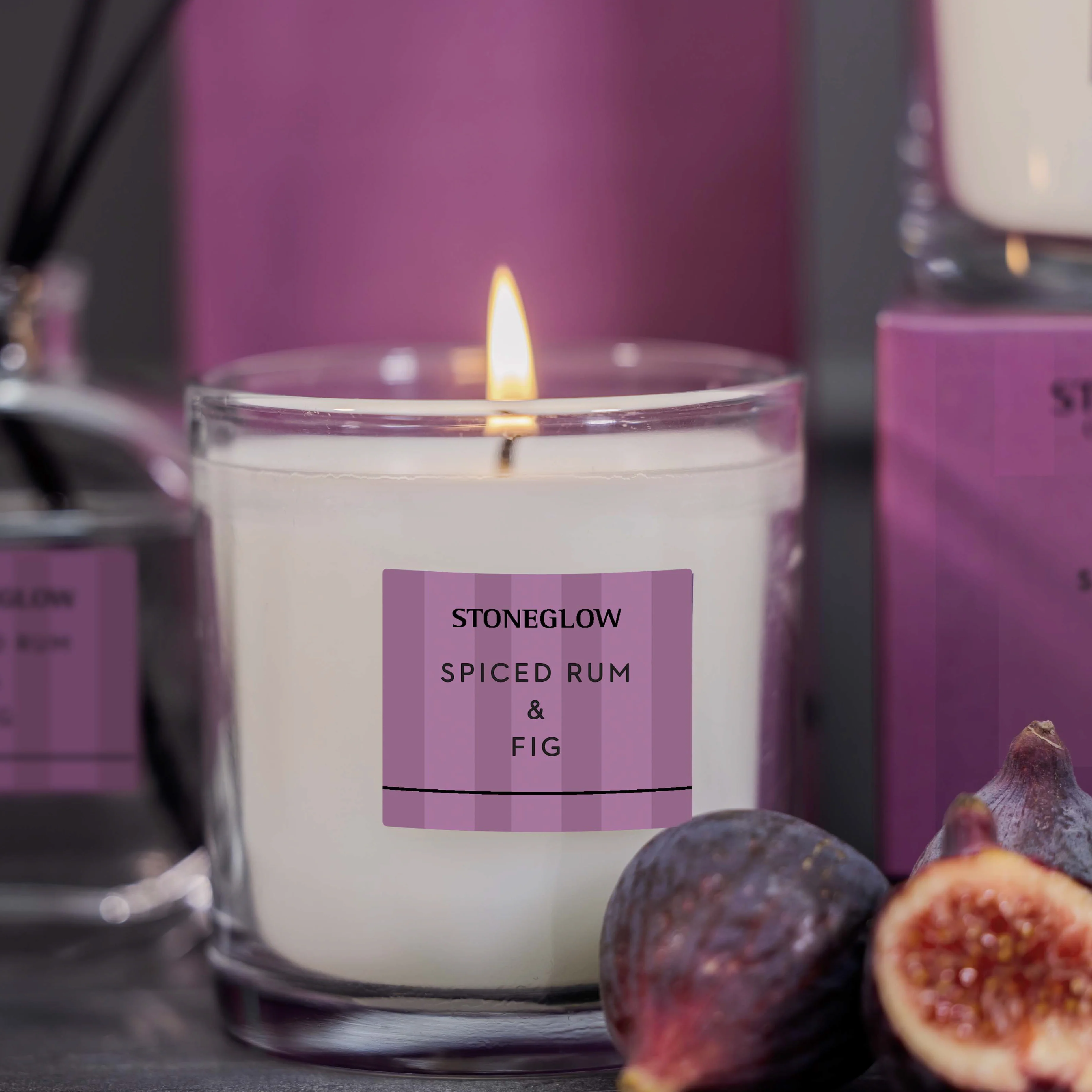 Modern Classics Scented Tumbler Candle | Spiced Rum & Fig - Image 2