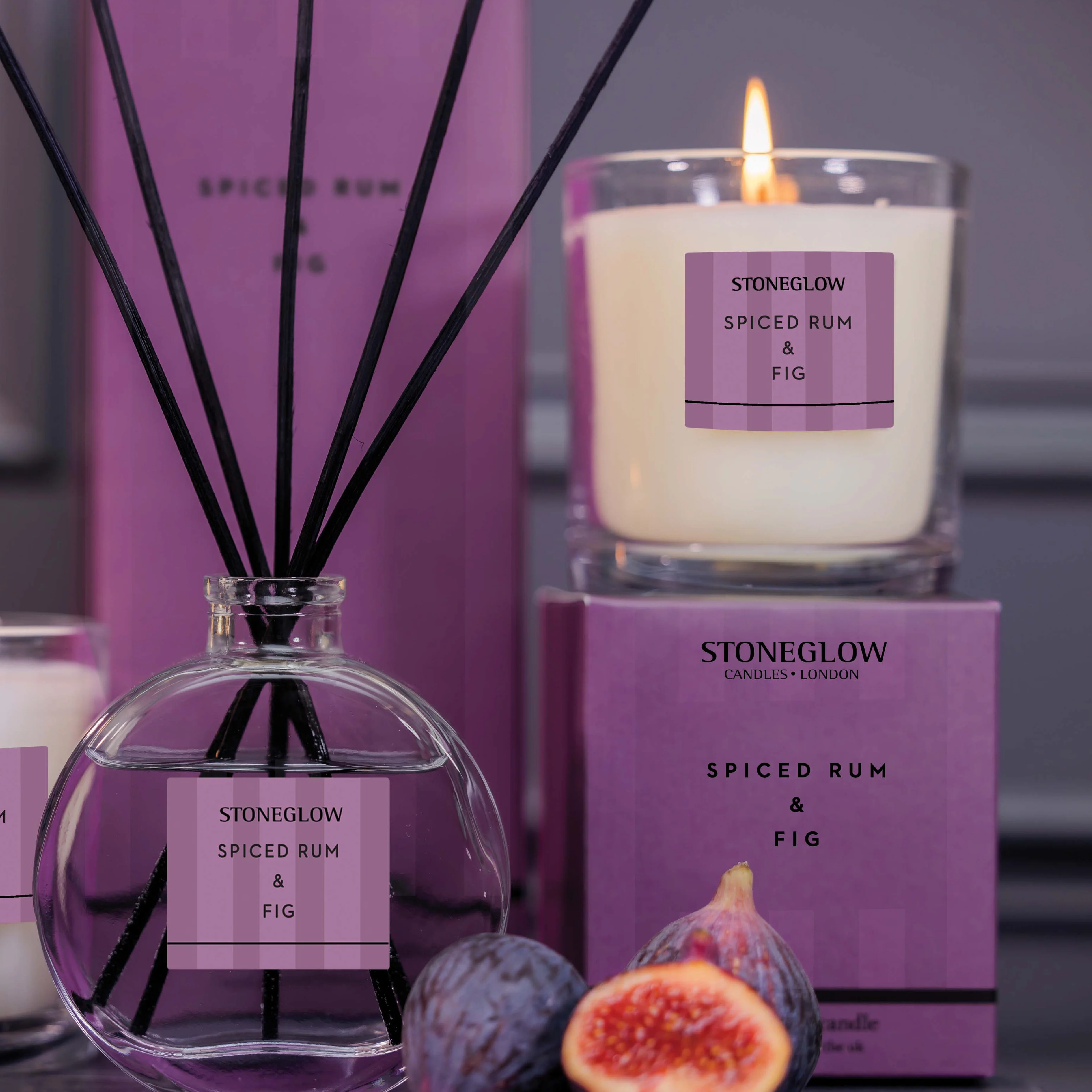 Modern Classics Scented Tumbler Candle | Spiced Rum & Fig - Image 3