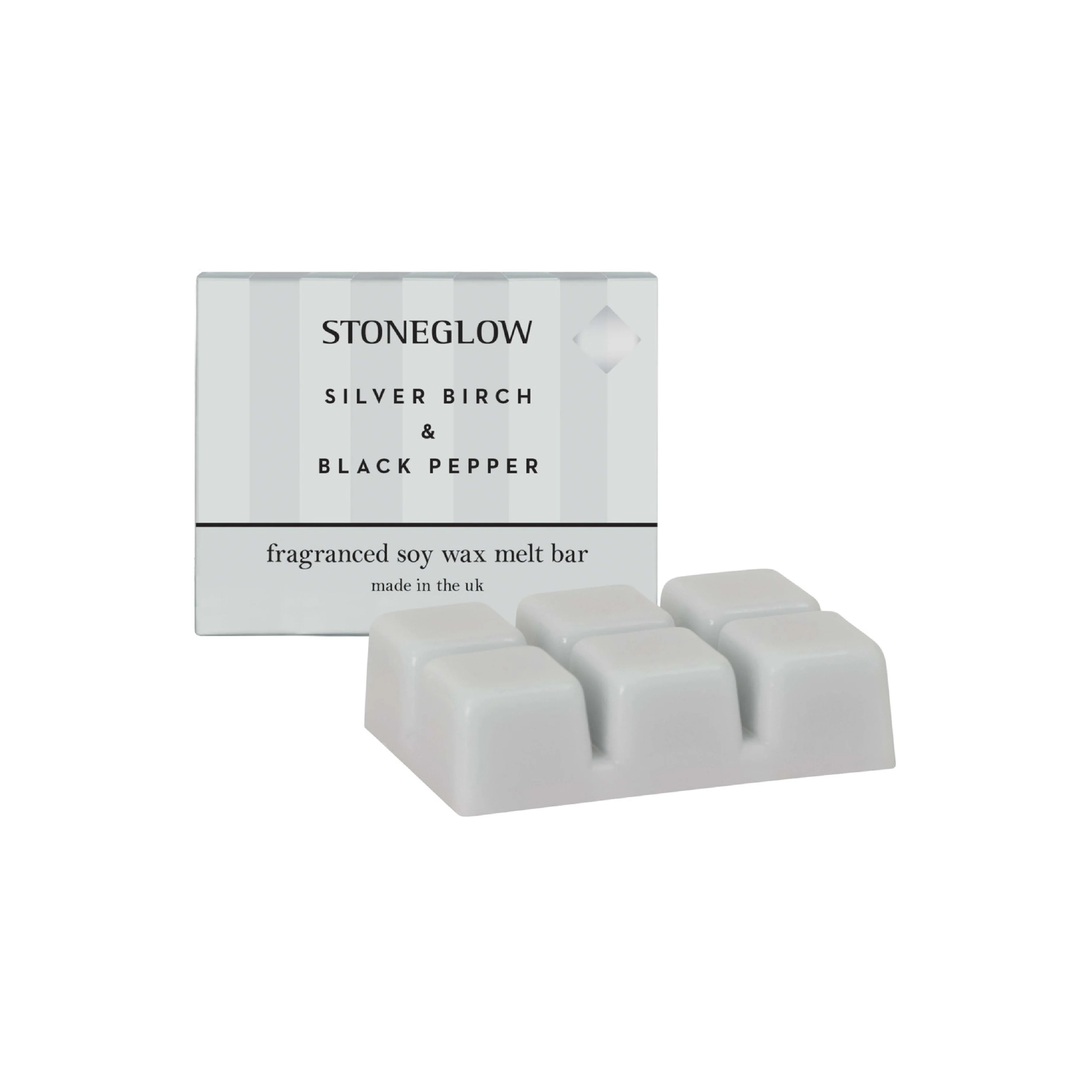 Modern Classics Soy Wax Melt Bar | Silver Birch & Black Pepper | 79g