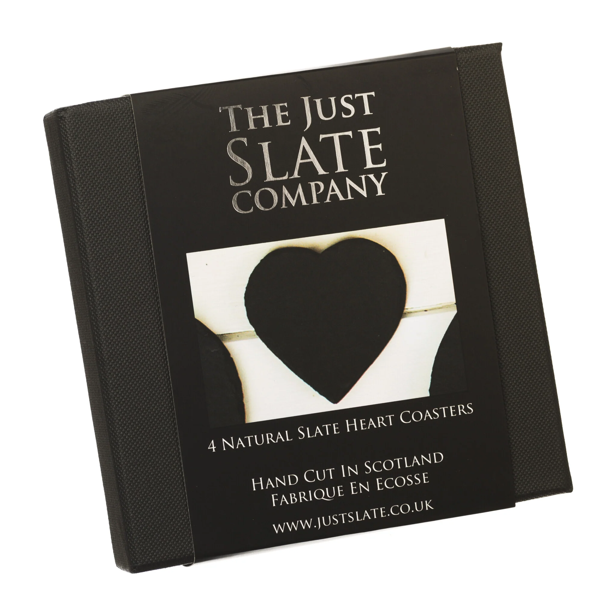 Heart Coasters | Natural Slate | Set of 4 - Image 4