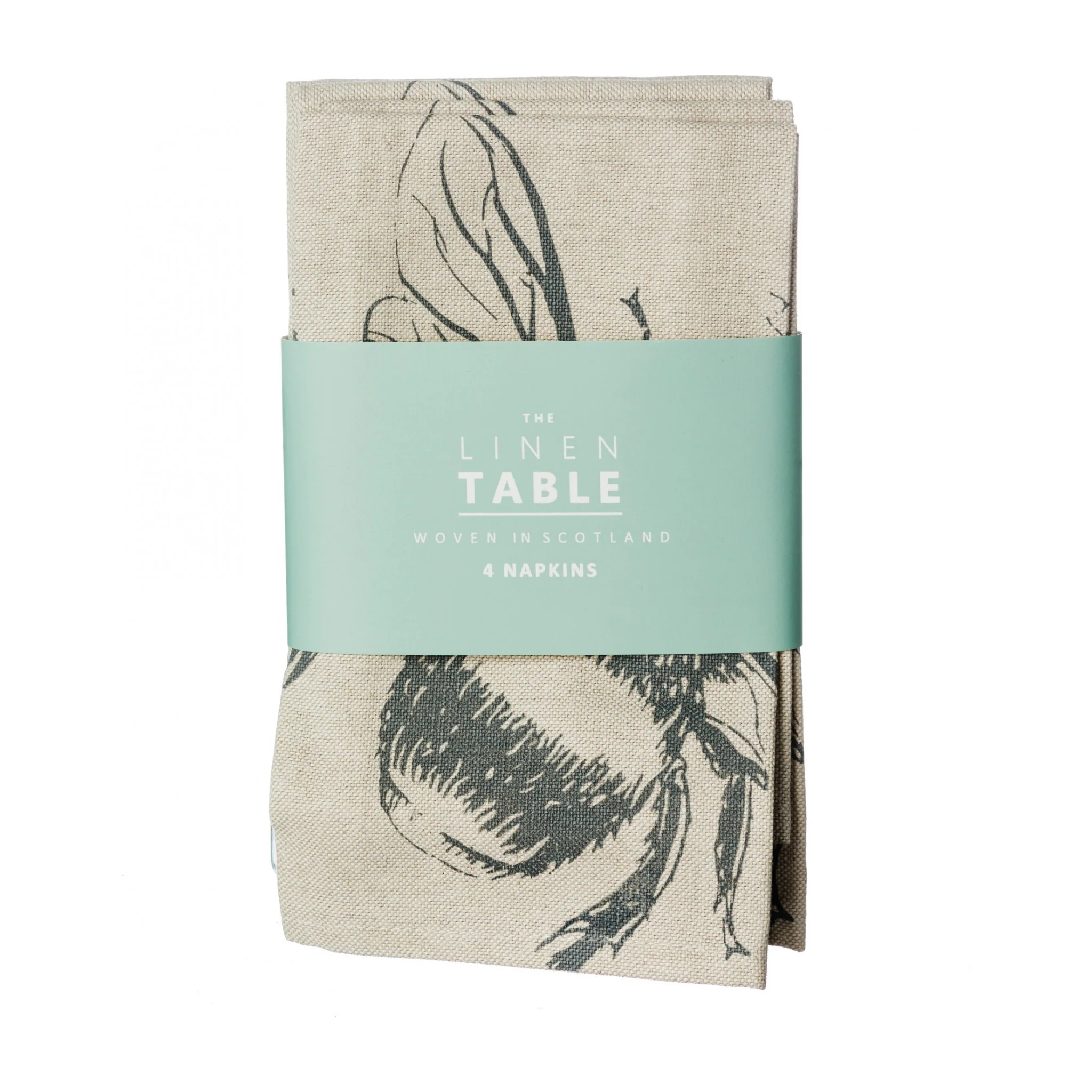 Linen Napkin Set | Bee | 4-Piece - Image 3