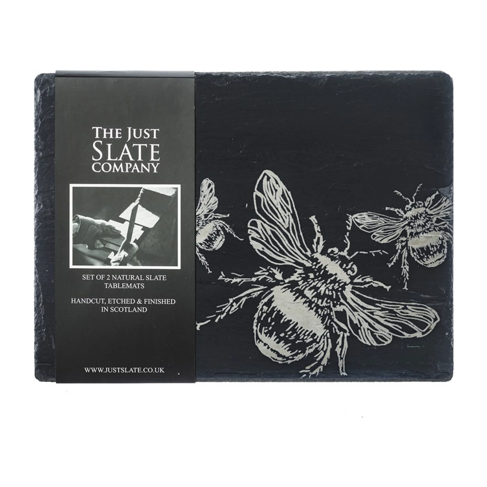 Rectangular Tablemats | Etched Bee | Set of 2