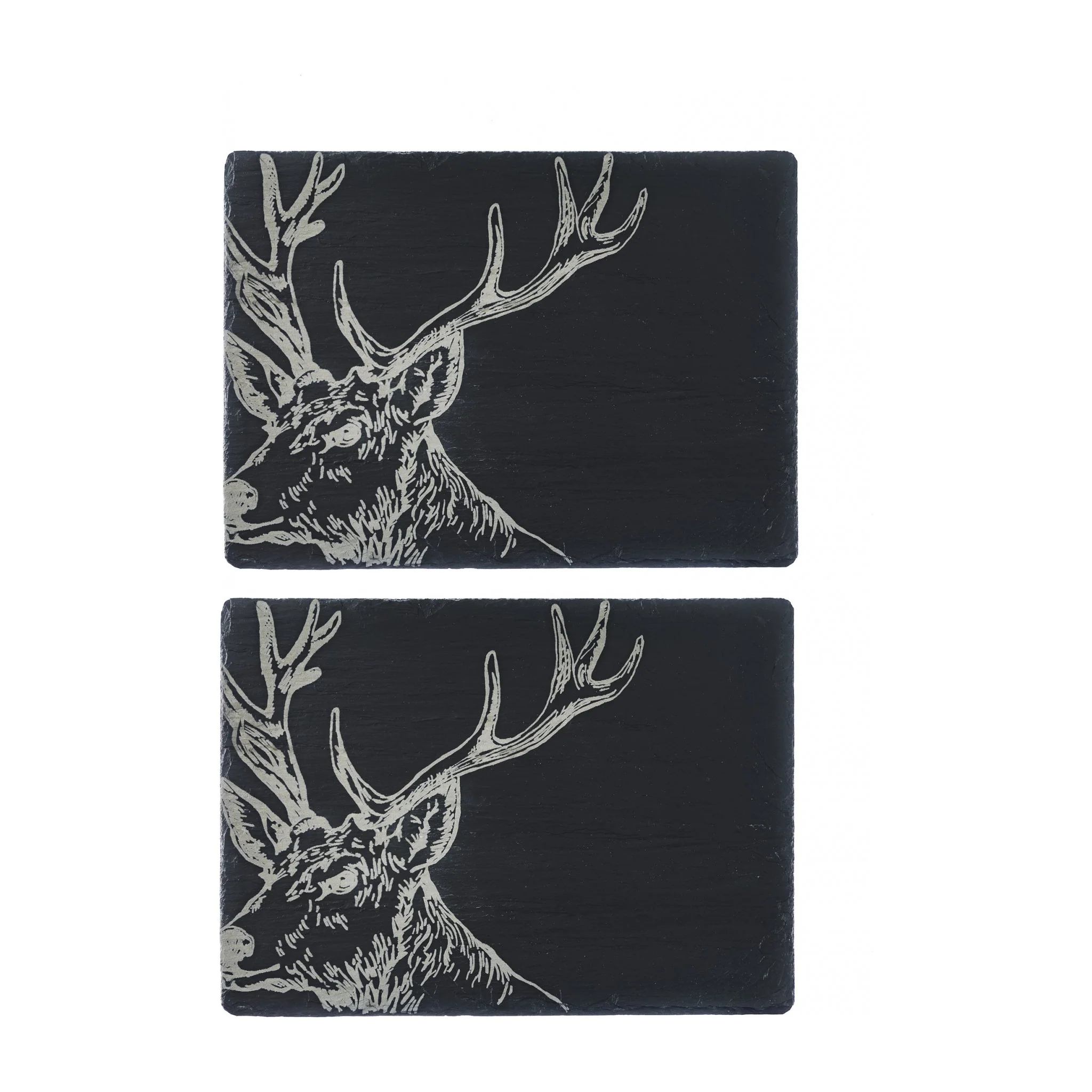 Rectangular Tablemats | Etched Stag | Set of 2 - Image 3