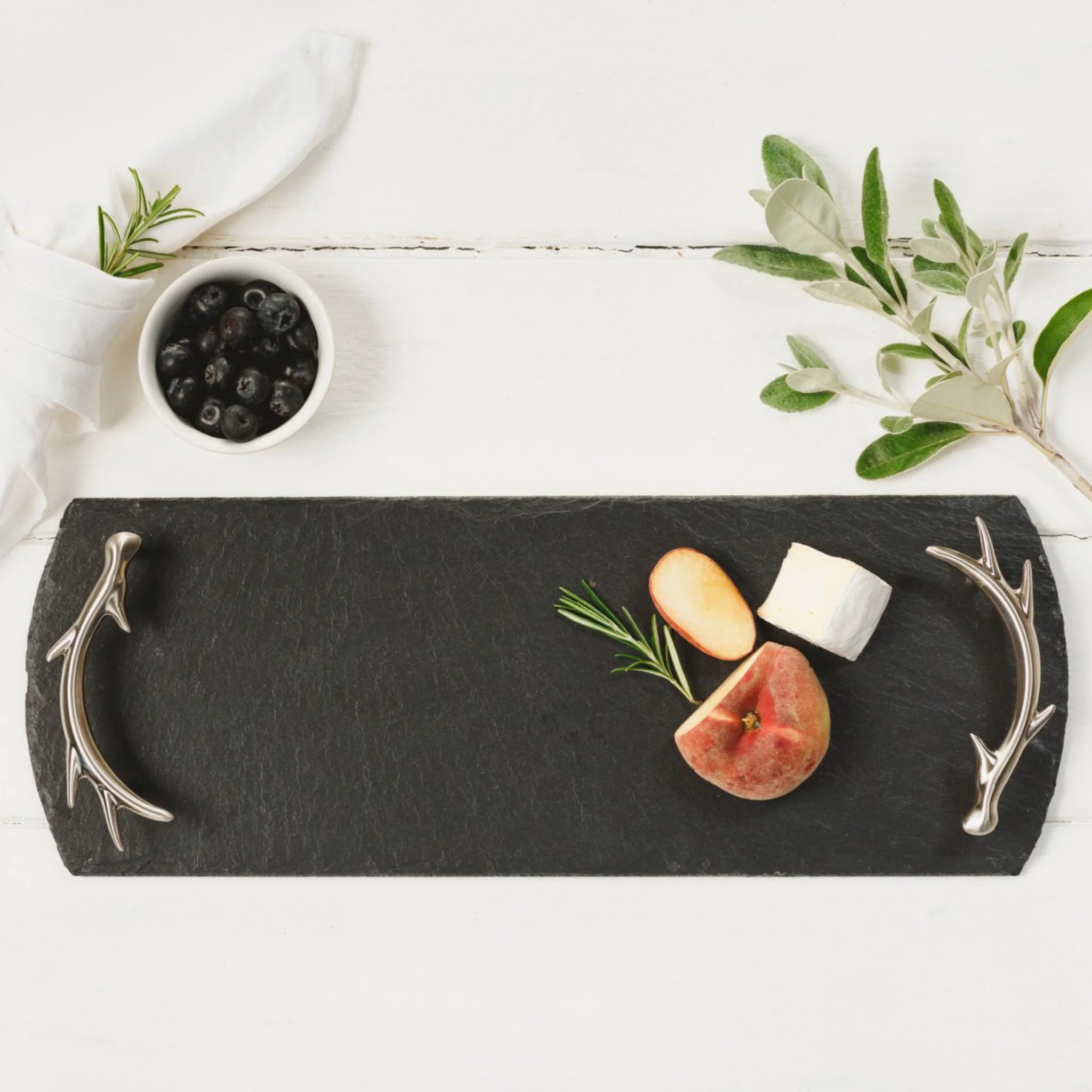 Serving Tray with Antler Handles - Image 2