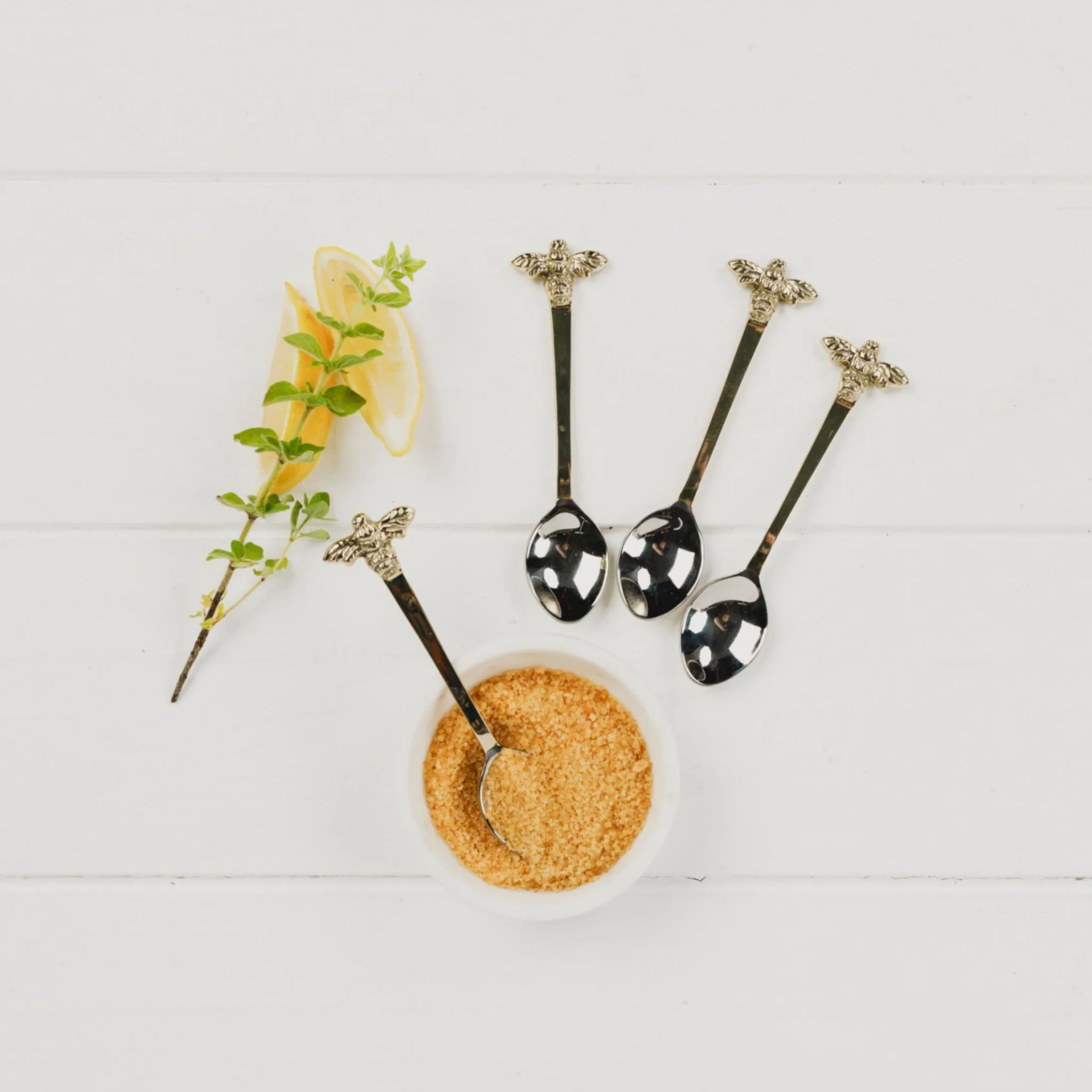 Teaspoons | Gold Bee | Set of 4 - Image 2