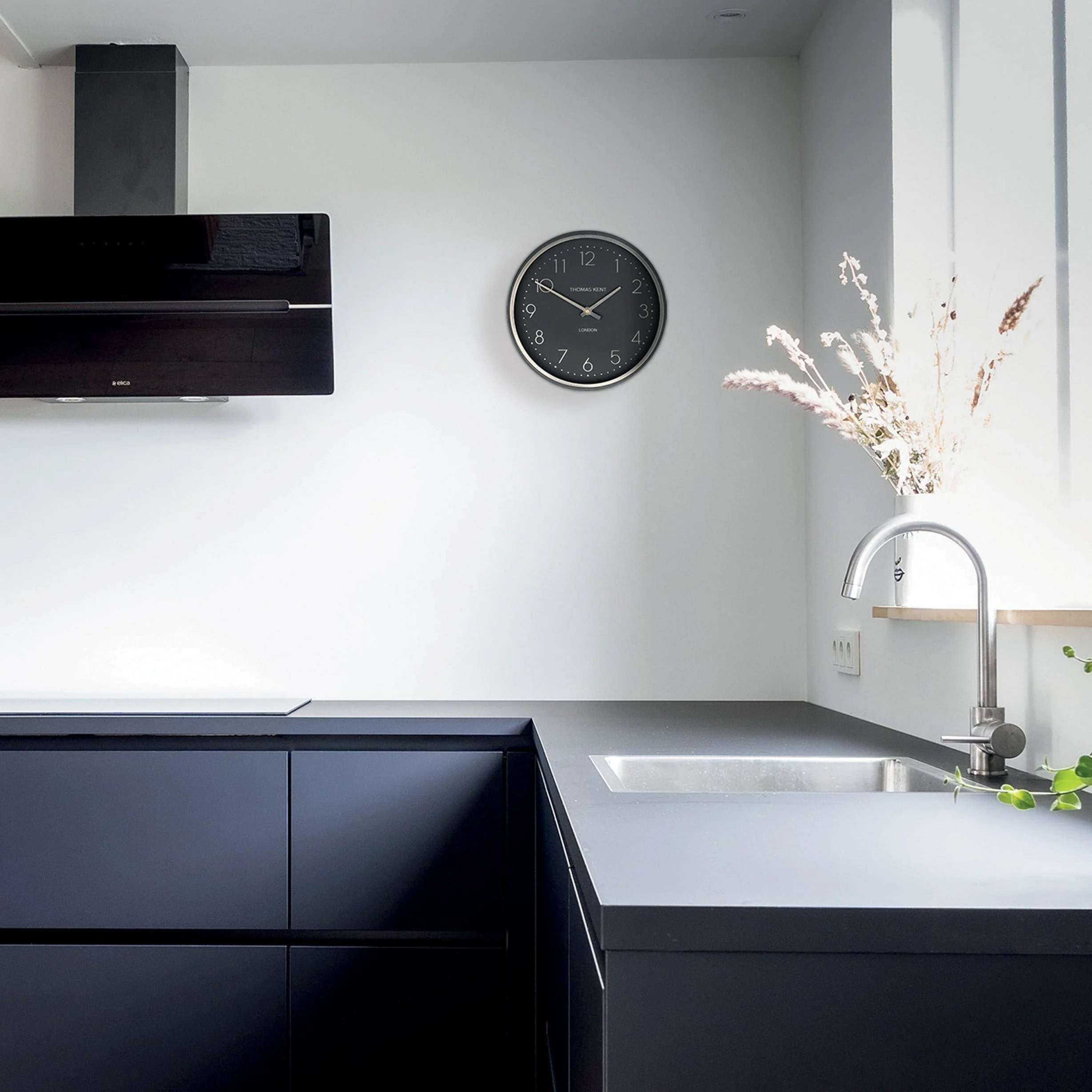 Hampton Wall Clock | Black | 10'' - Image 2