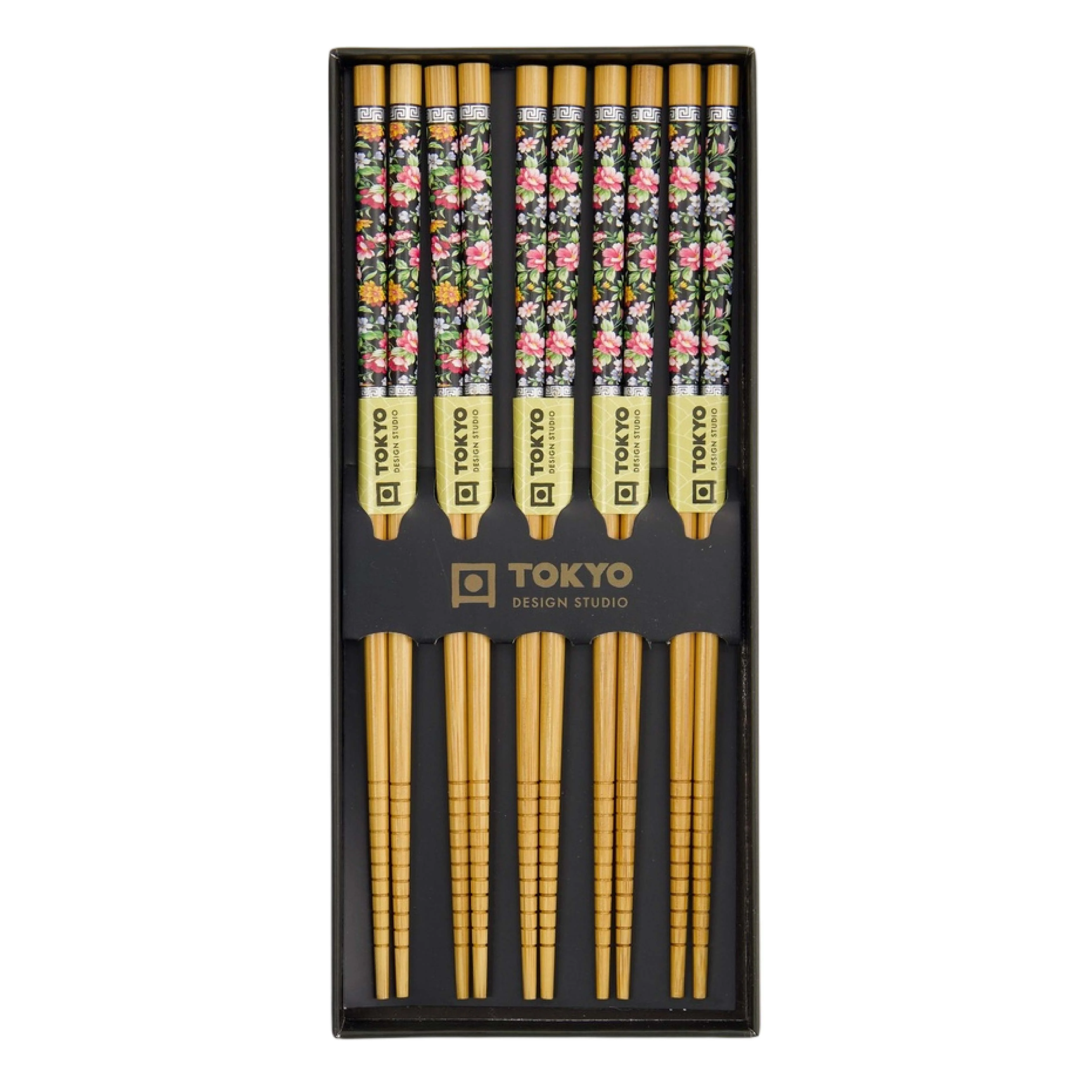 Floral Chopstick Set | Multicolour | 5 Piece - Image 3
