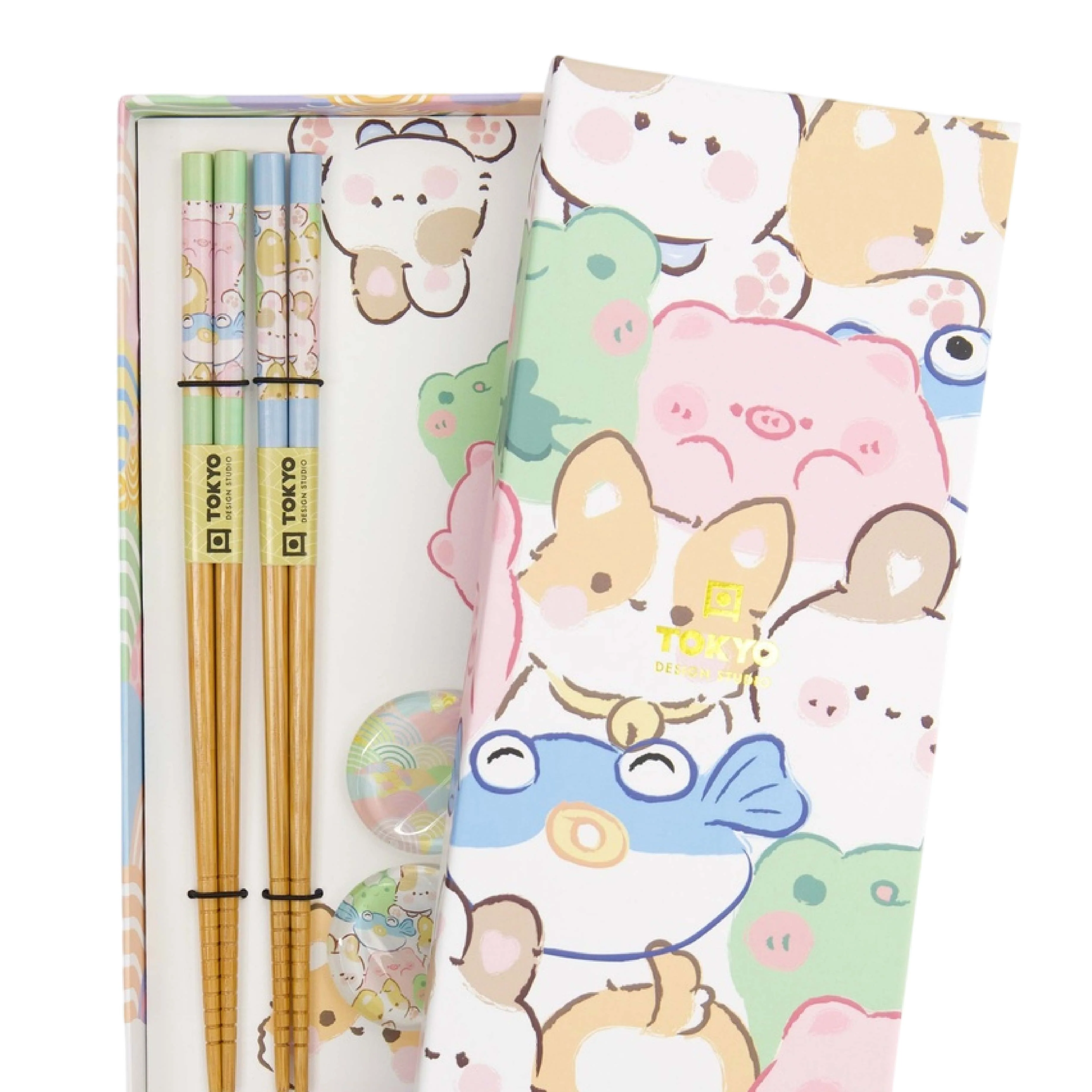 Kawaii Animals Chopstick Set | Pastel | 4 Piece - Image 5