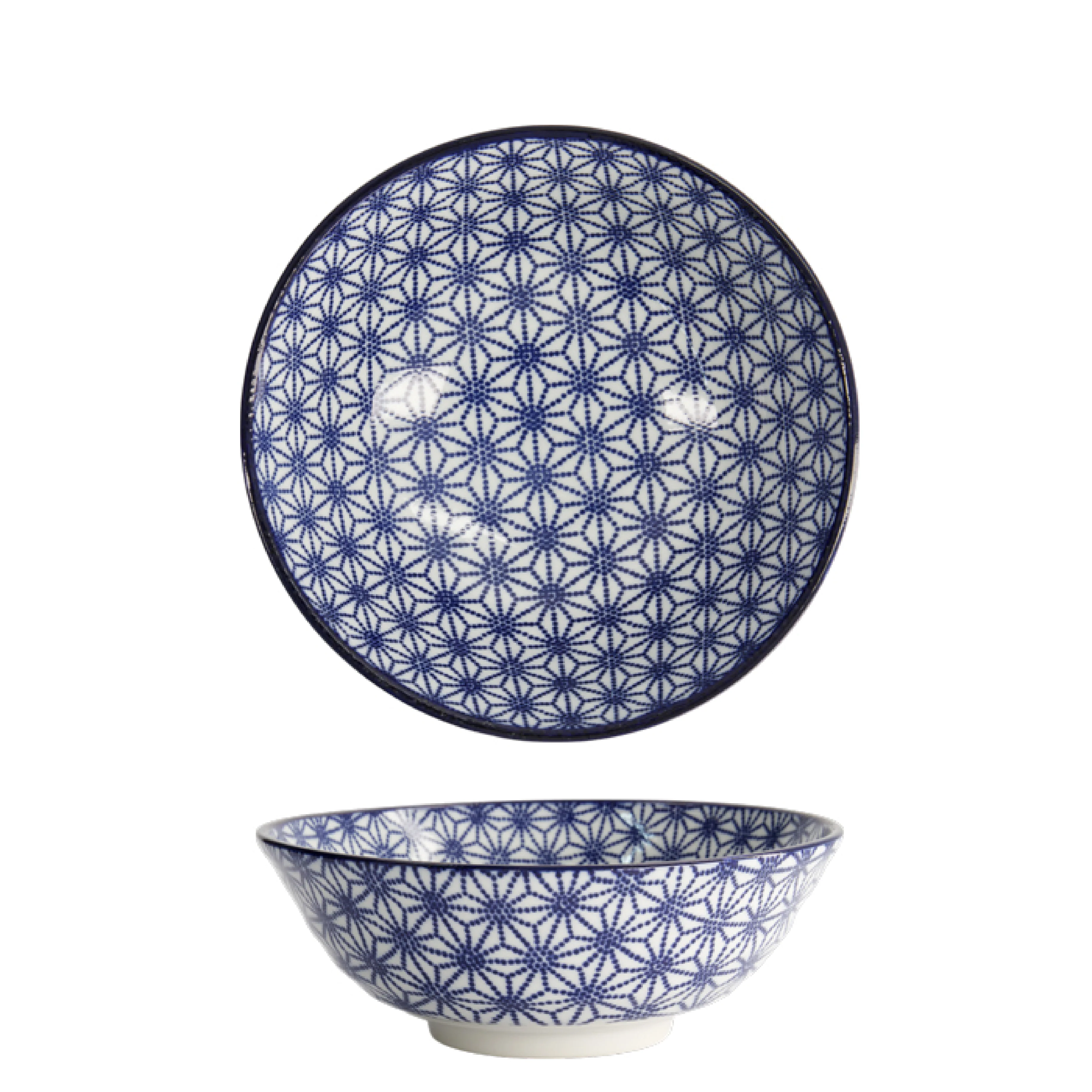 Nippon Stars Ramen Bowl | Blue & White | 21cm - Image 3