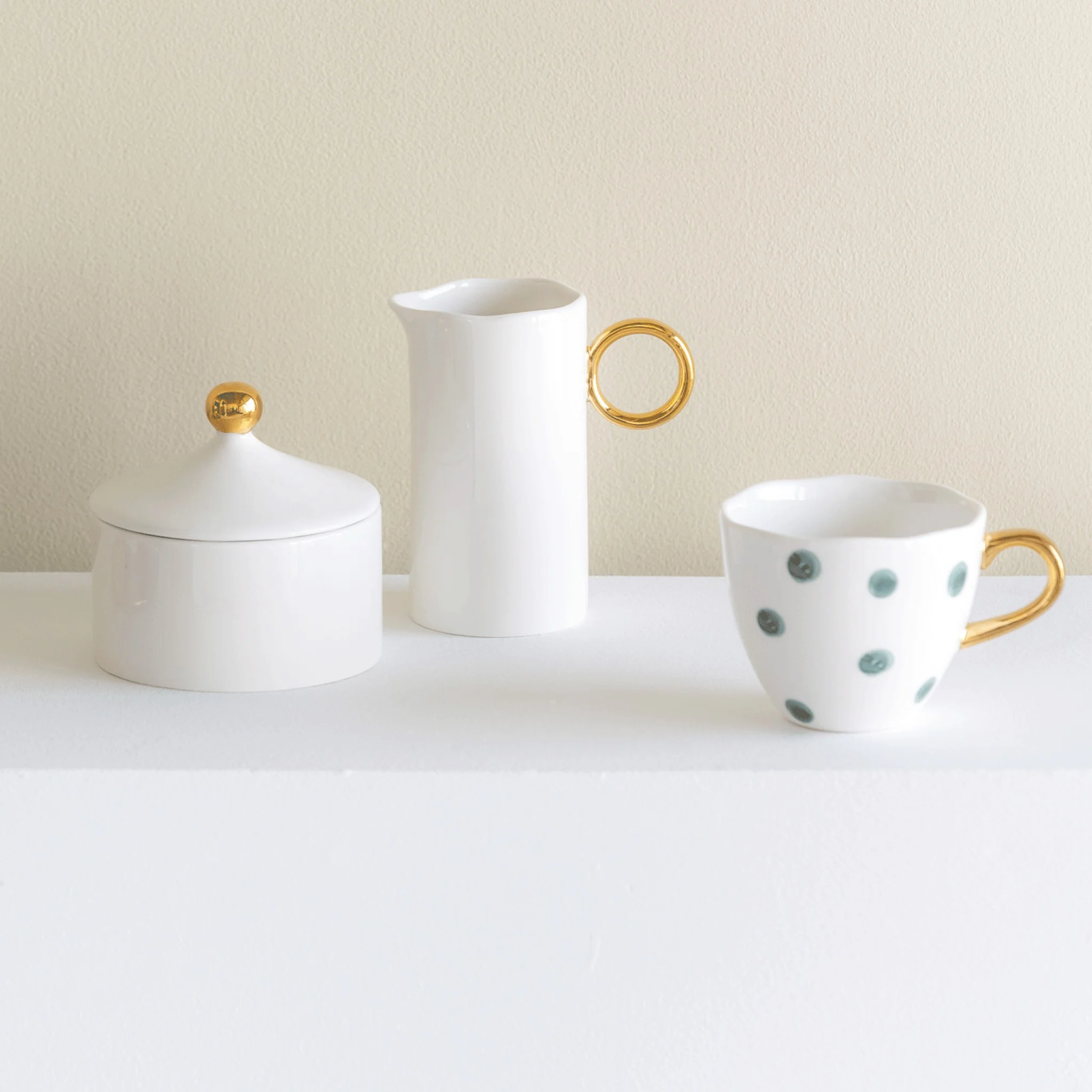 Good Morning Cup Mini | Small Dots | Blue Green - Image 2