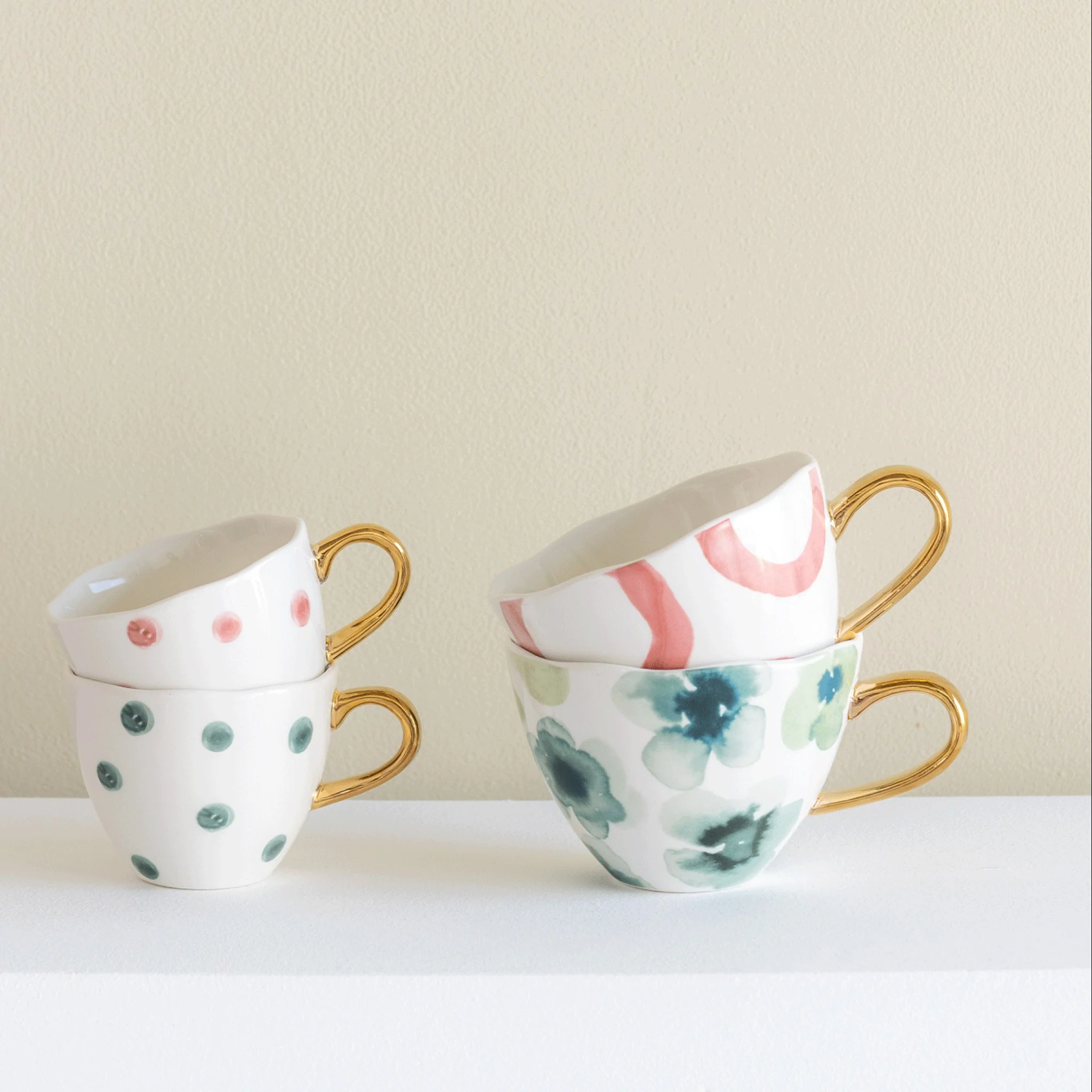 Good Morning Cup Mini | Small Dots | Cameo Brown - Image 2
