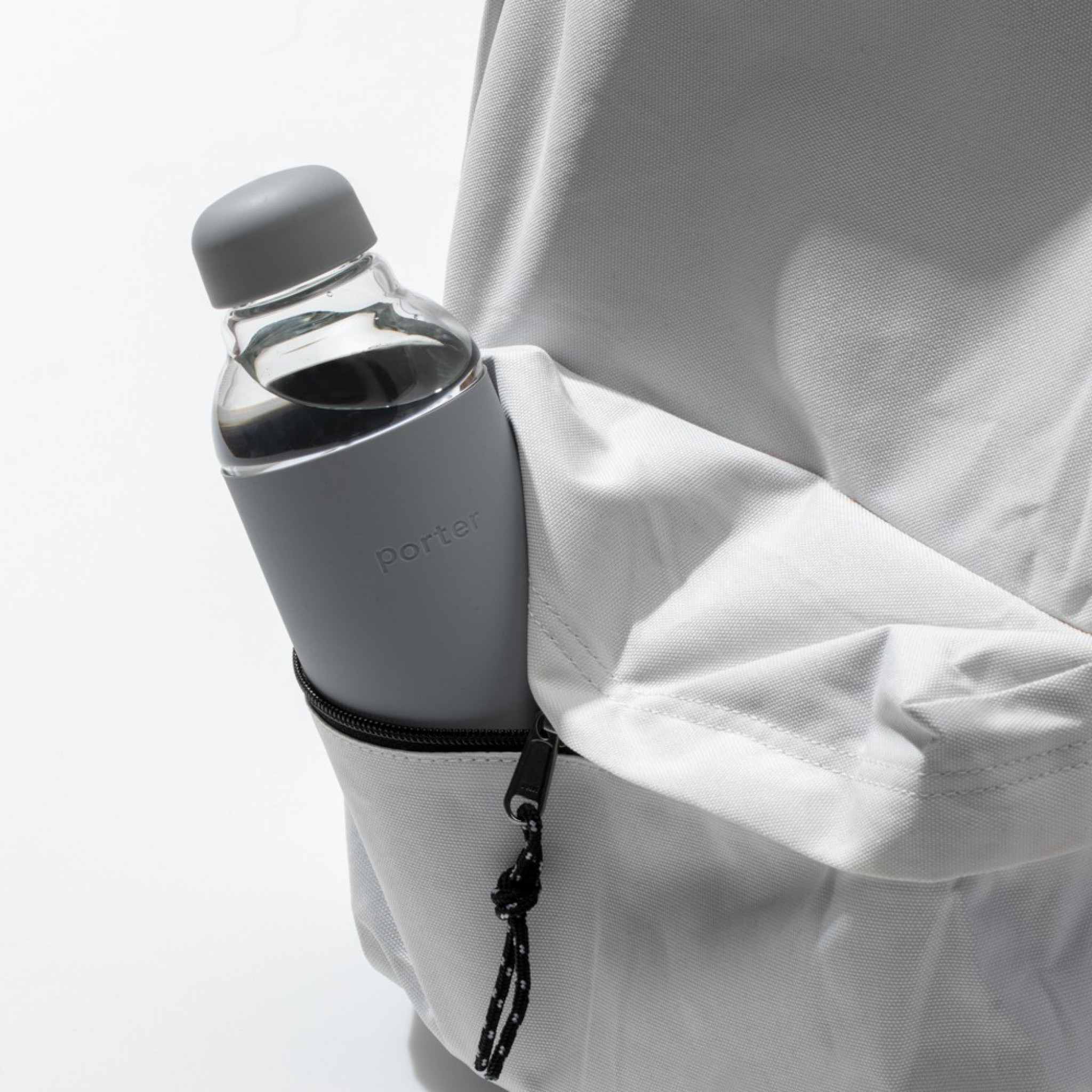 Reusable Glass Water Bottle | Porter | Slate - Image 4