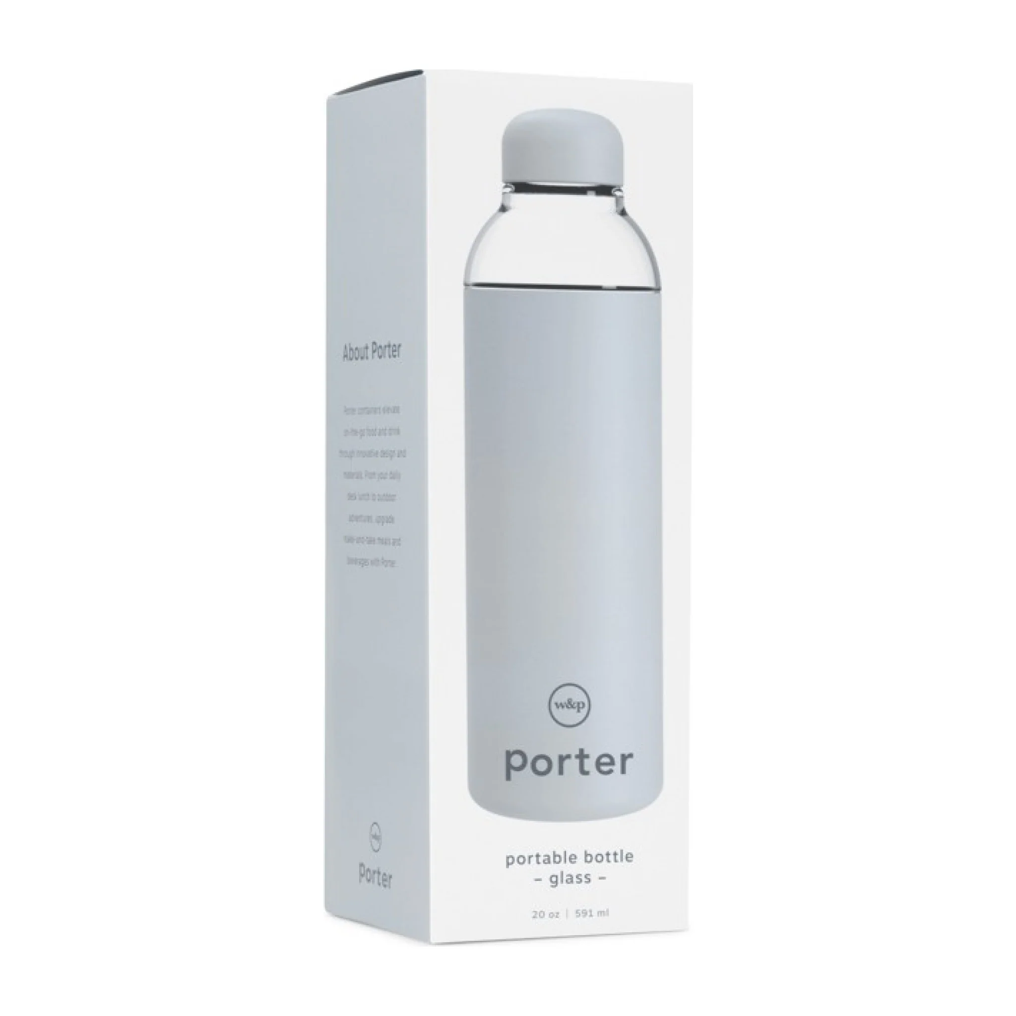 Reusable Glass Water Bottle | Porter | Slate - Image 5