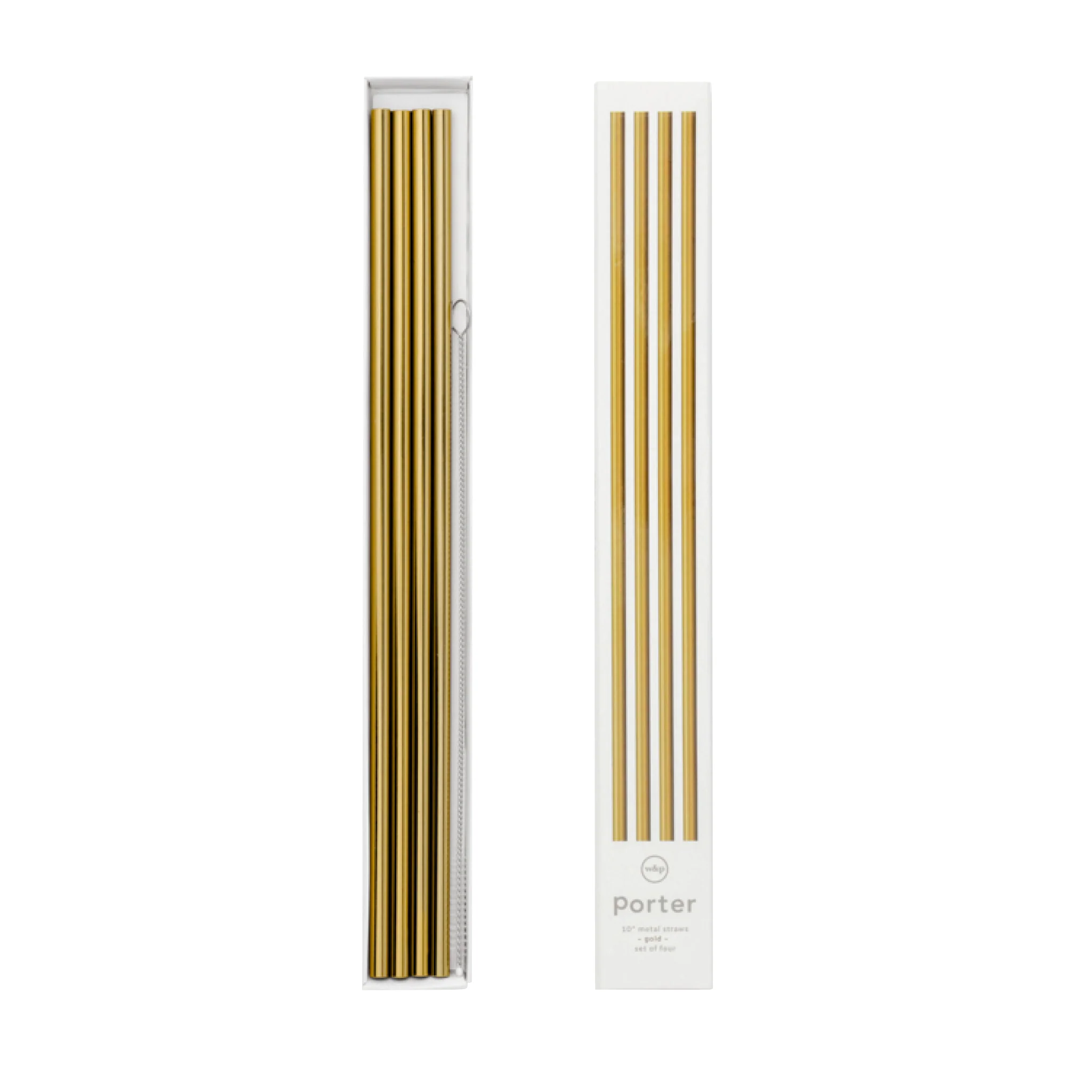 Reusable Metal Straws | Set of 4 | Gold - Image 4