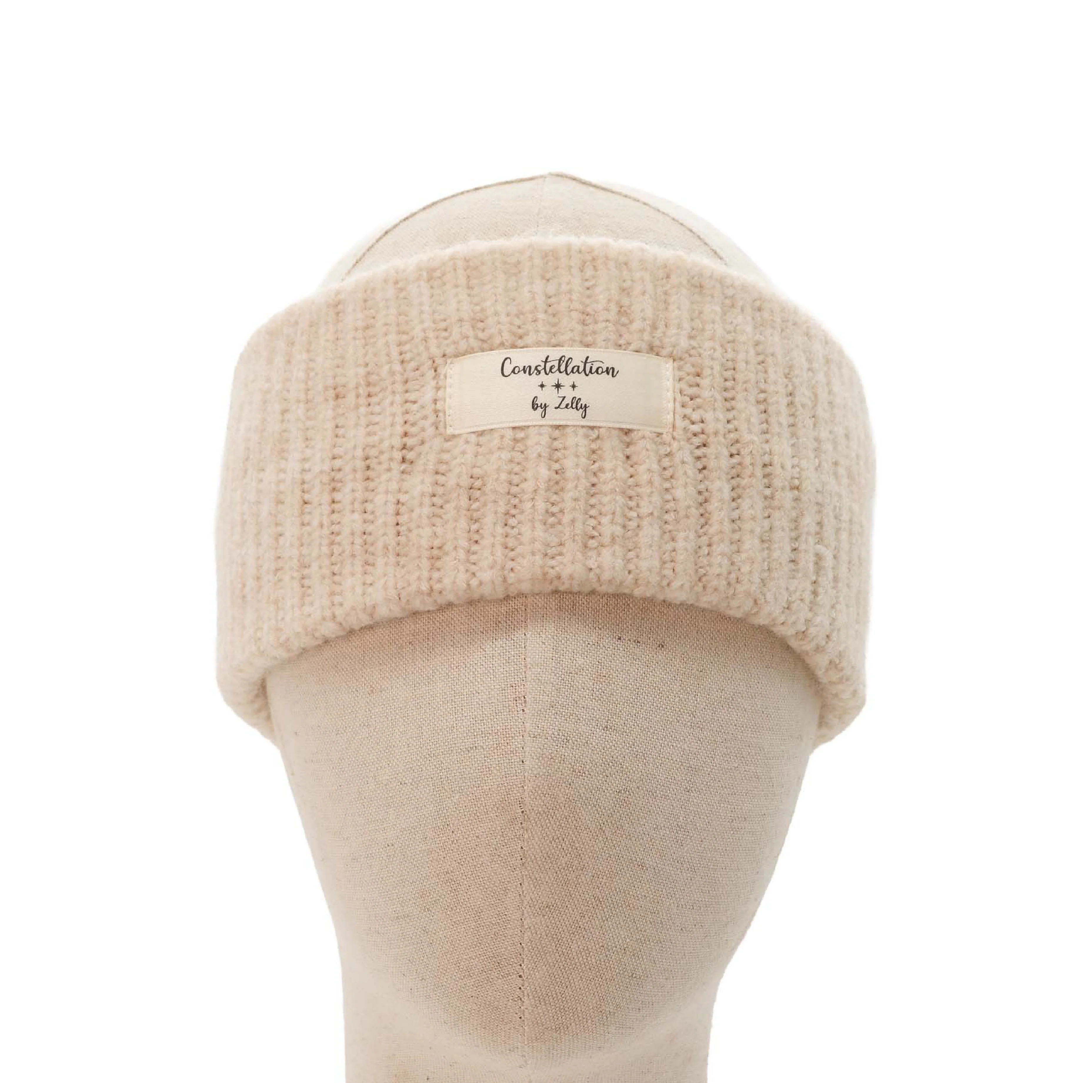 Women's Constellation Knitted Winter Headband | Cream - Image 2
