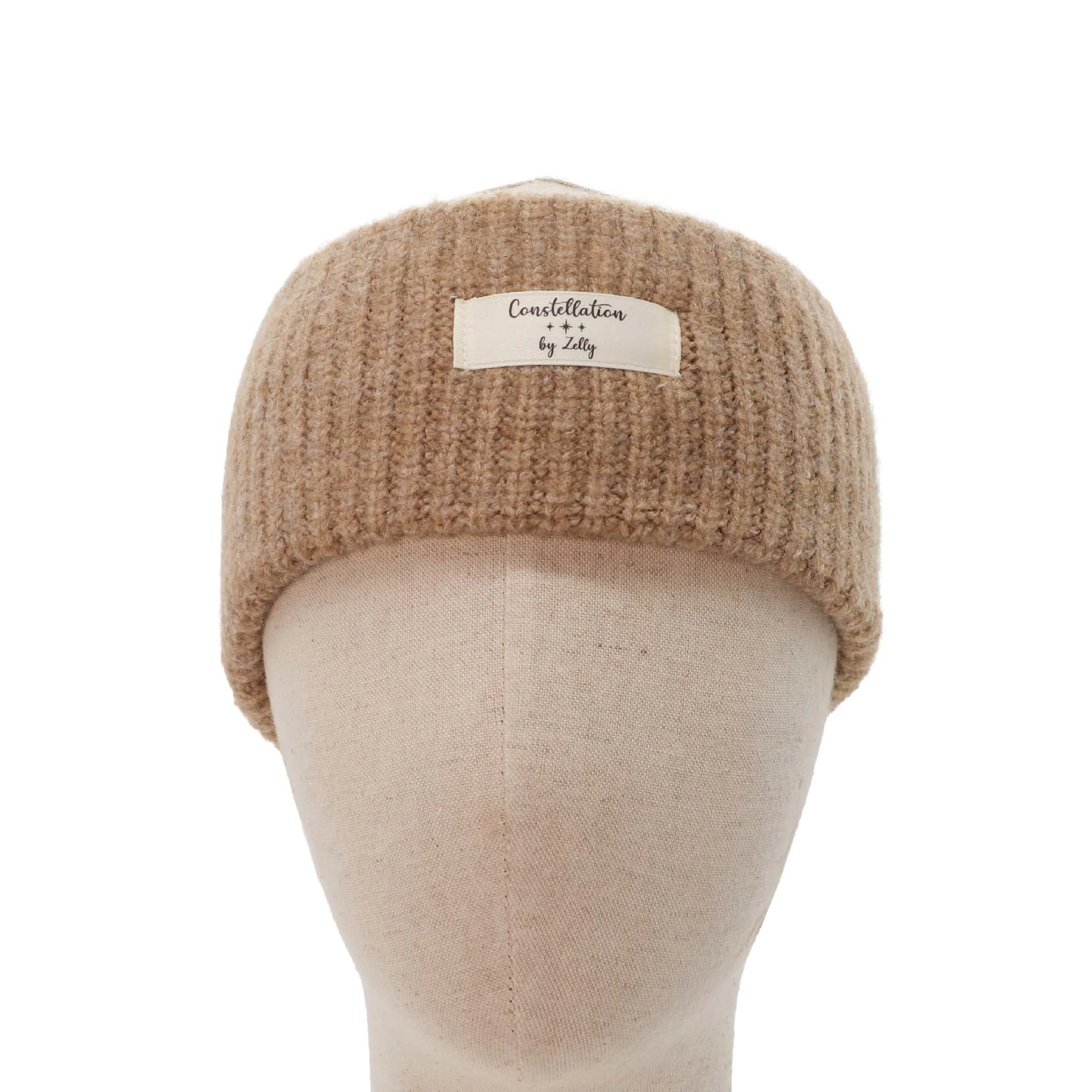Women's Constellation Knitted Winter Headband | Taupe - Image 2