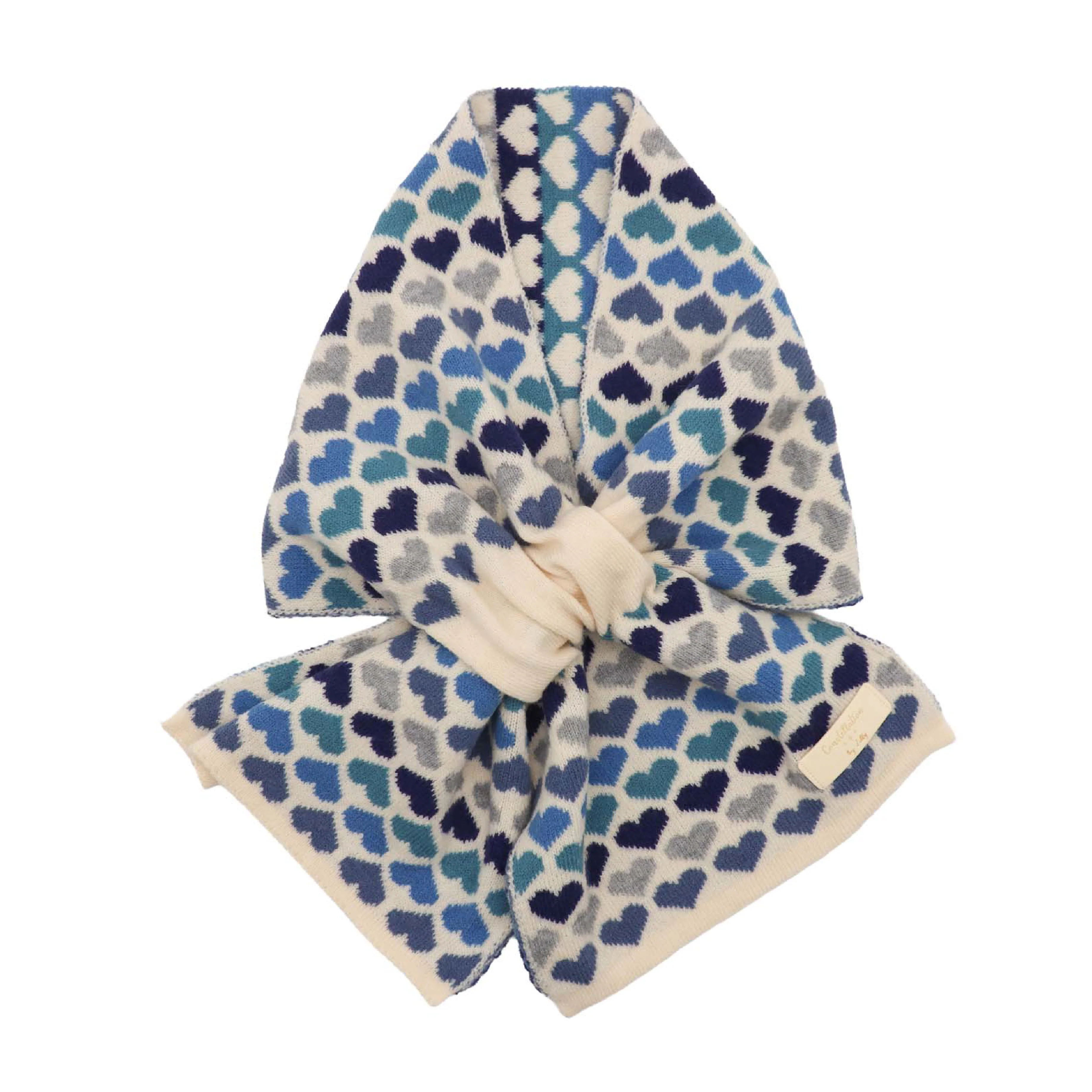 Women's Constellation Pull Through Scarf | Blue Hearts - Image 2