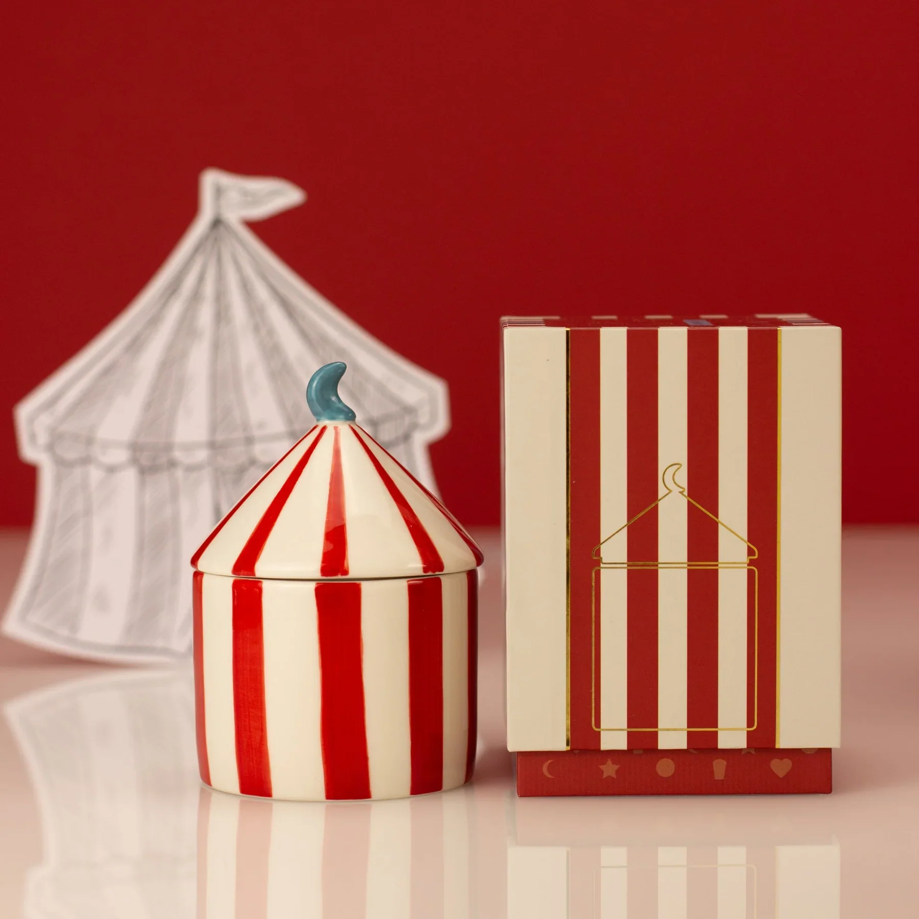 Carnival 'Ringmaster' Candle | Red | Plum & Pomegranate - Image 3