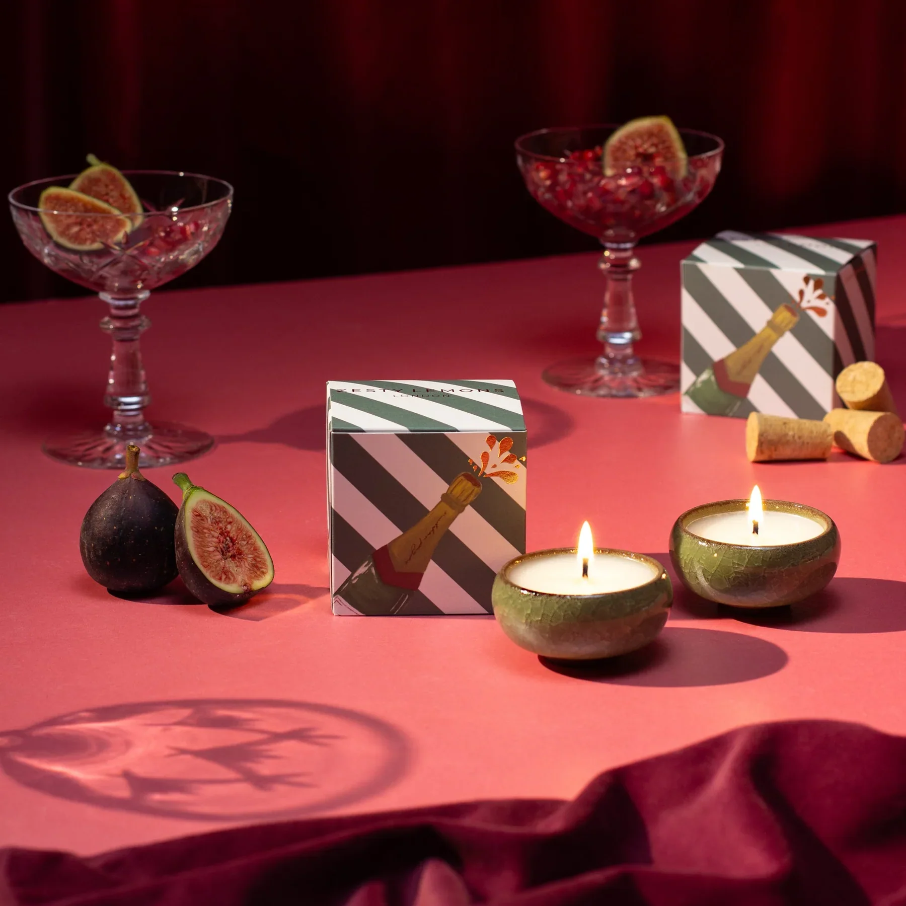 Sparkle Season 'Celebrate' Tealights | Pink Fizz & Polemo | Set of 2 - Image 3
